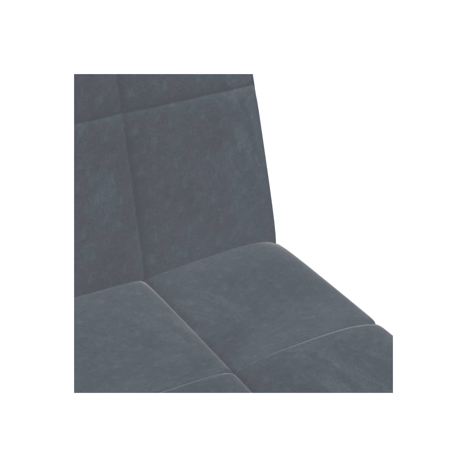 Sofa-lit à 2 places avec repose-pieds en velours gris foncé vidaXL