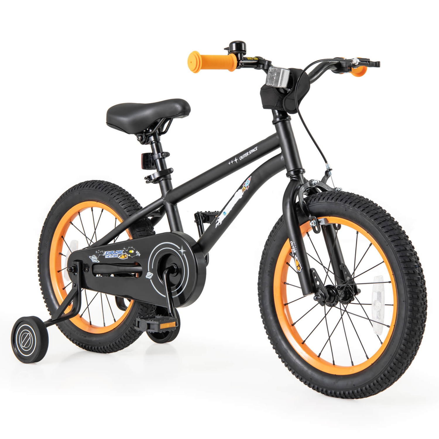 Vélo pour enfants de 16&nbsp;po de Costway pour enfants de 4-7 ans avec selle réglable et guidon antidérapant