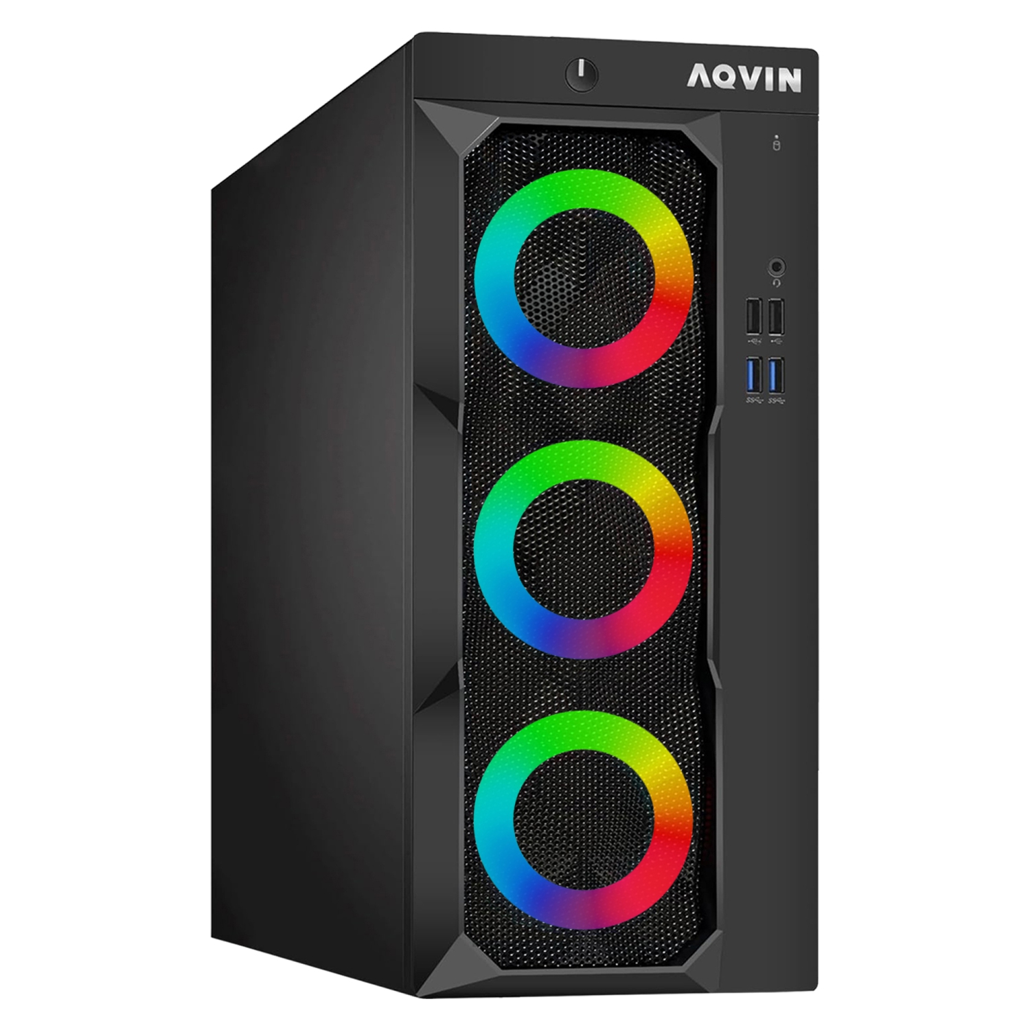 Refurbished (Excellent) - LuminaRings Gaming PC Desktop ~ Intel Core i7 Processor up to 4.60GHz 32GB RAM 1TB SSD GeForce RTX 3050 GDDR6 HDMI Windows 11 Pro Wifi - 1 Year Warranty