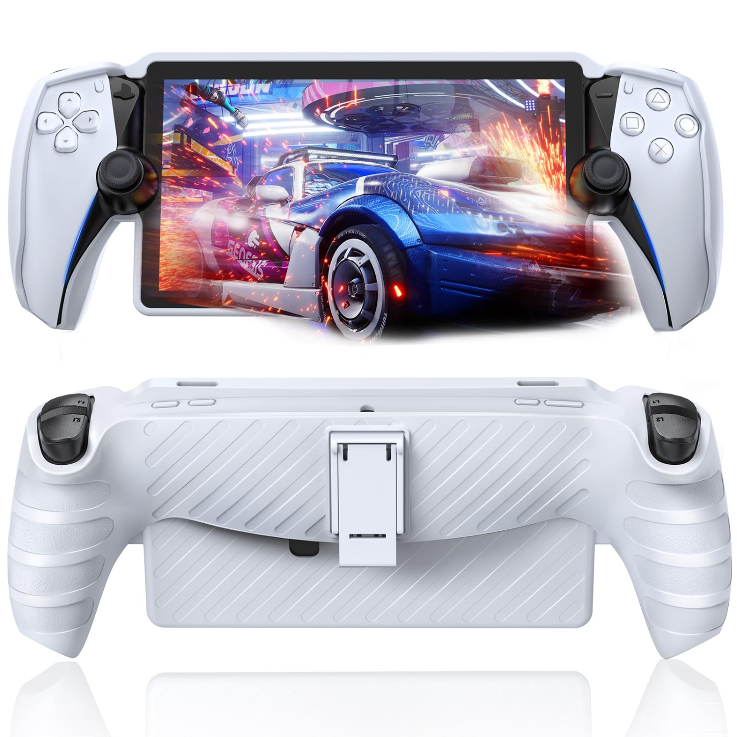 Étui pour Portal avec béquille de PlayStation, étui souple en TPUR pour accessoires de Portal de PS, protection complète et prise antidérapante pour