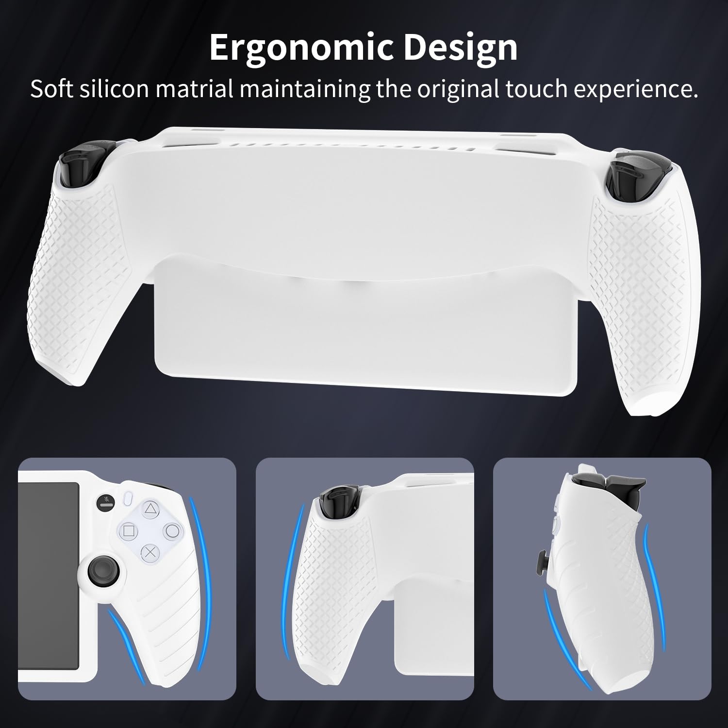 Étui protecteur pour PlayStation Portal, protecteur souple en silicone pour PS Portal Accessoires avec absorption des chocs, antidérapant et