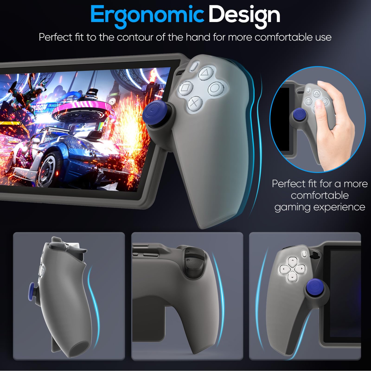 Étui de protection pour portail PlayStation, étui souple en silicone avec protection complète et accessoires antidérapants pour télécommande Portal
