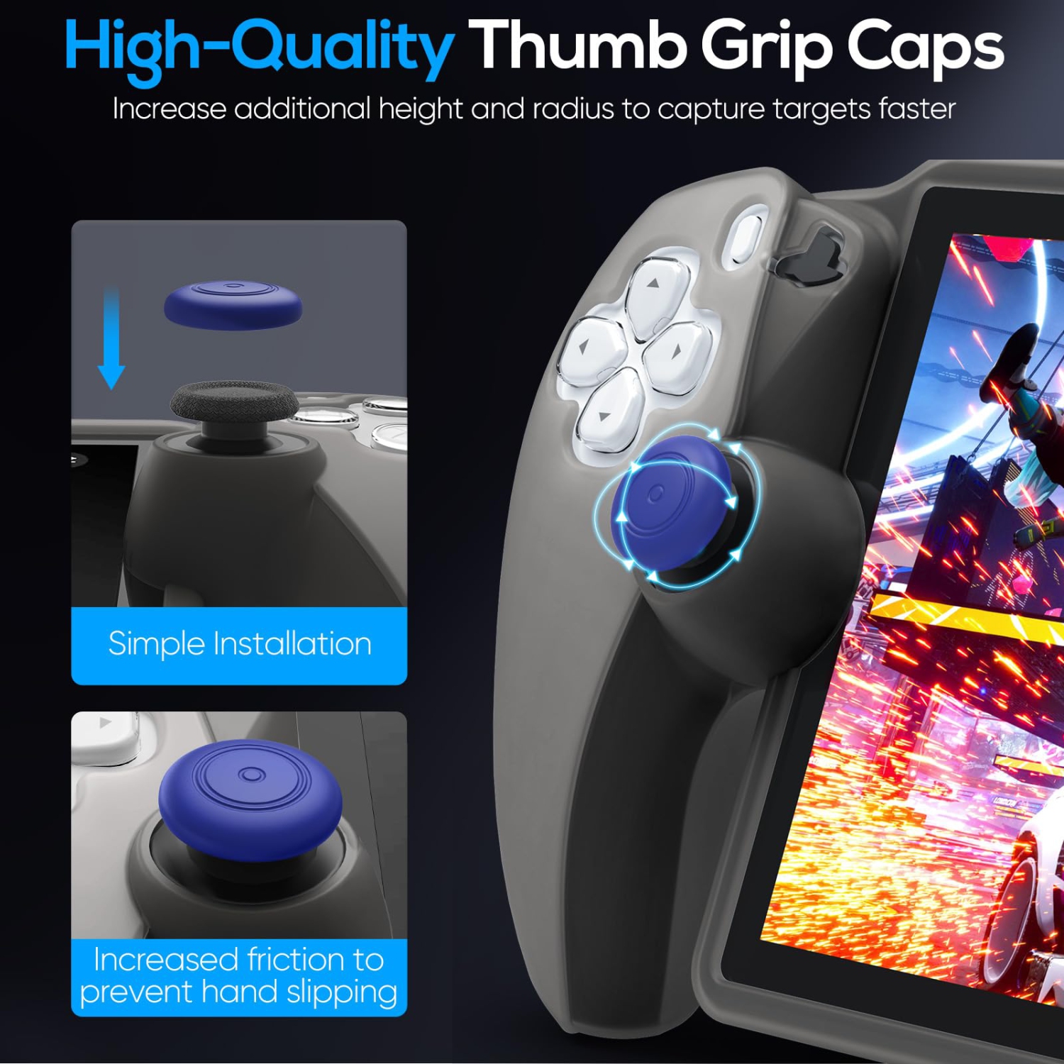 Étui de protection pour portail PlayStation, étui souple en silicone avec protection complète et accessoires antidérapants pour télécommande Portal