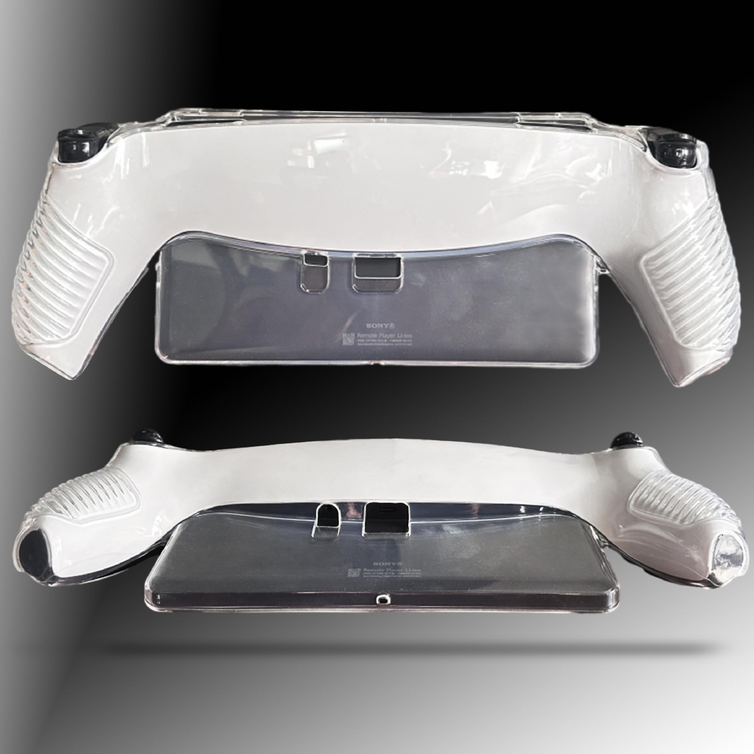 Clear Case with Screen Protectors for Playstation Portal- Soft TPU Back Case,Anti-Scratch Protective Clear Cover Skin and 2-Pack Tempered Glass