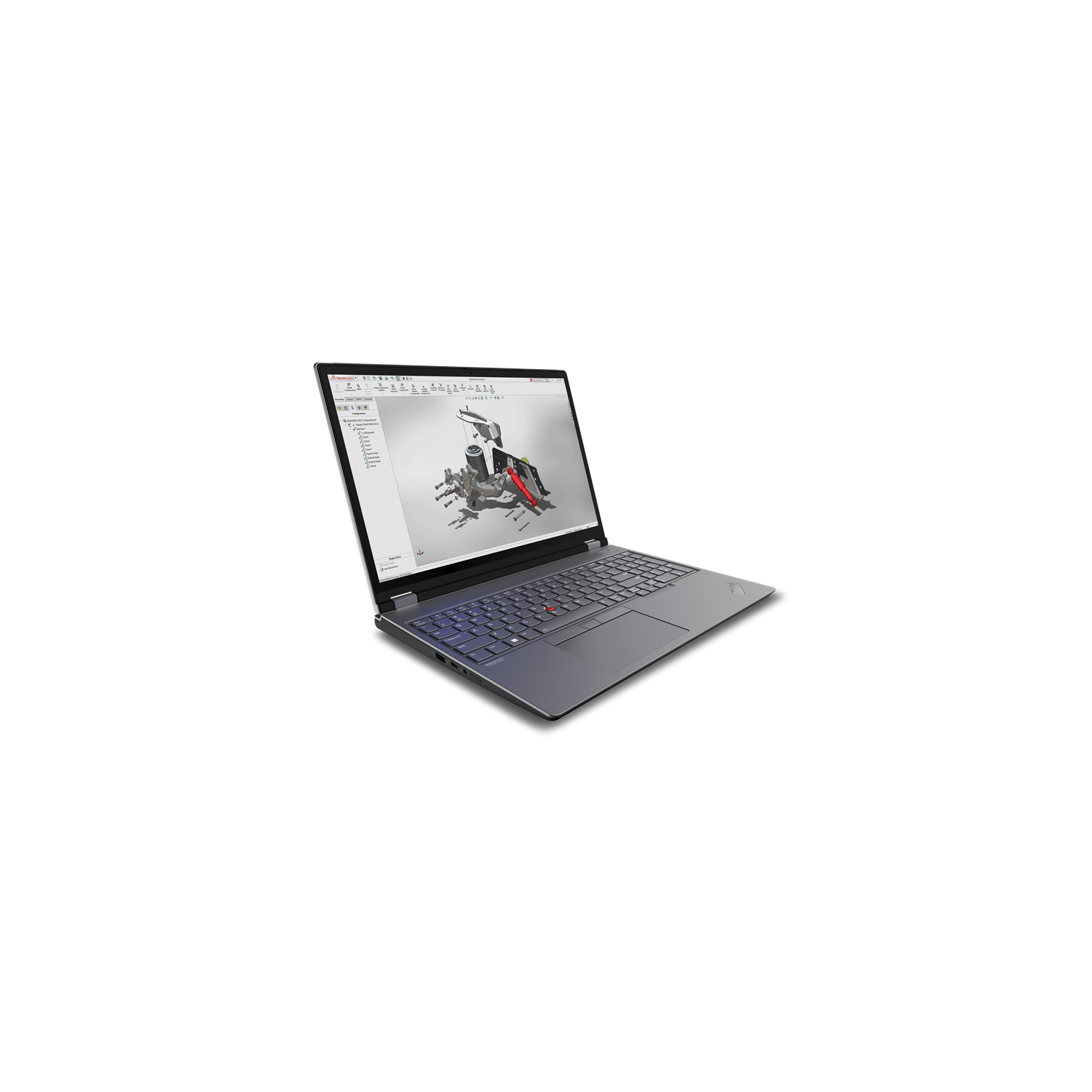 Lenovo ThinkPad P16 Gen 2 16" Laptop-Storm Grey,Villi Black(Intel Core i7 13700HX/512GB SSD/16GB RAM)-English-(21FA0032US)