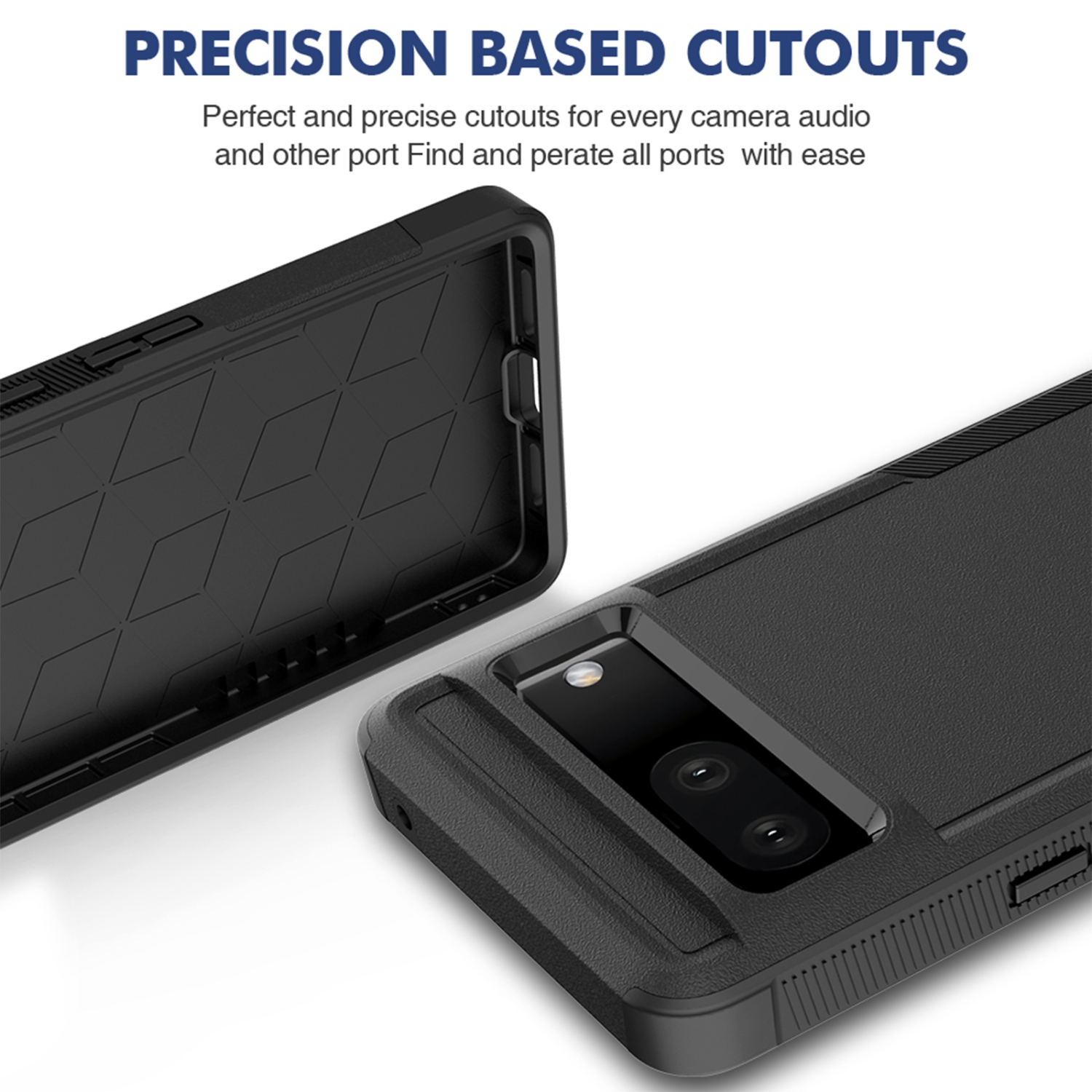 Google Pixel Case 7 Pro 6.7 inch with Tempered Glass Screen Protector Full Body Military Grade Drop Protection Shockproof