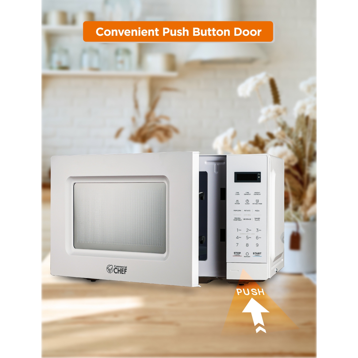 COMMERCIAL CHEF 0.7 Cu.Ft Countertop Microwave Oven