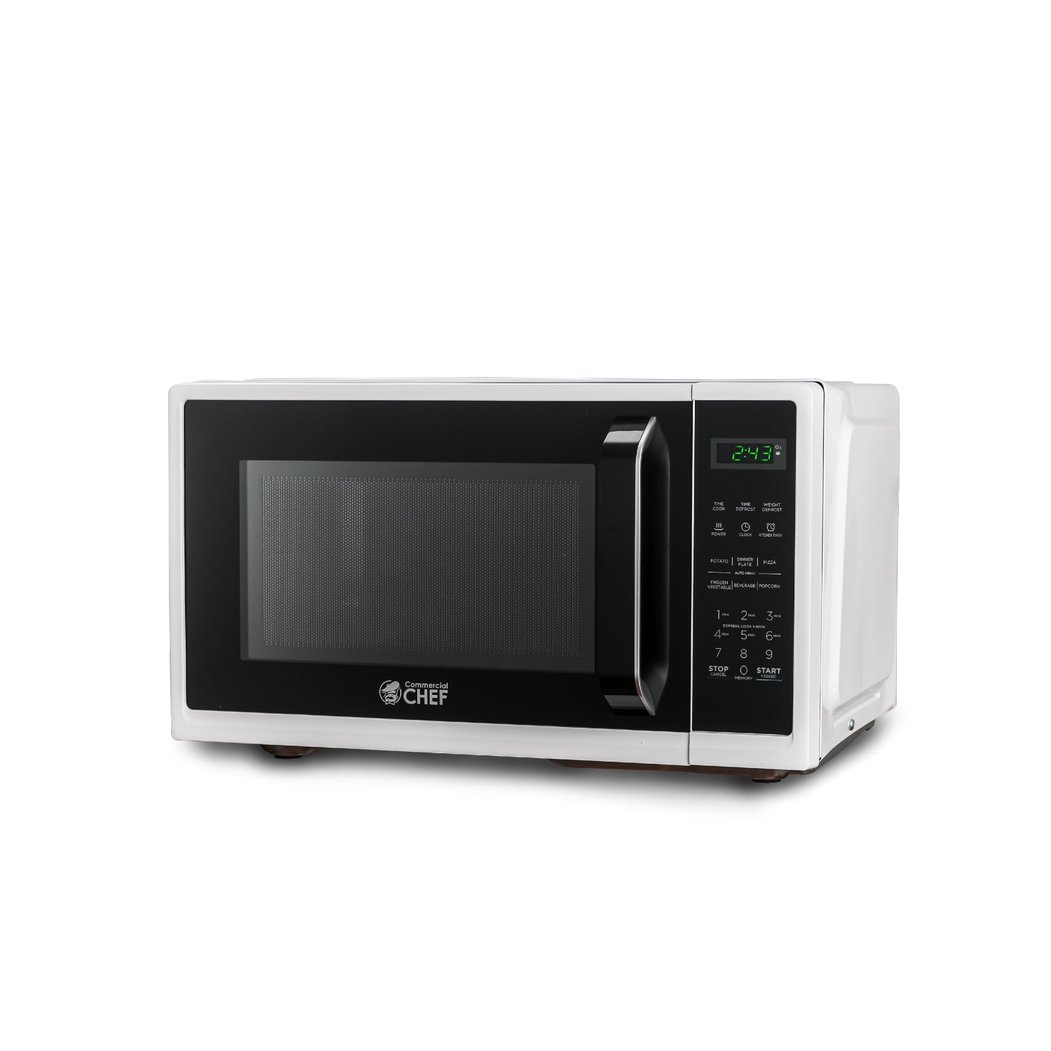 COMMERCIAL CHEF 0.9 Cu.Ft Countertop Microwave Oven