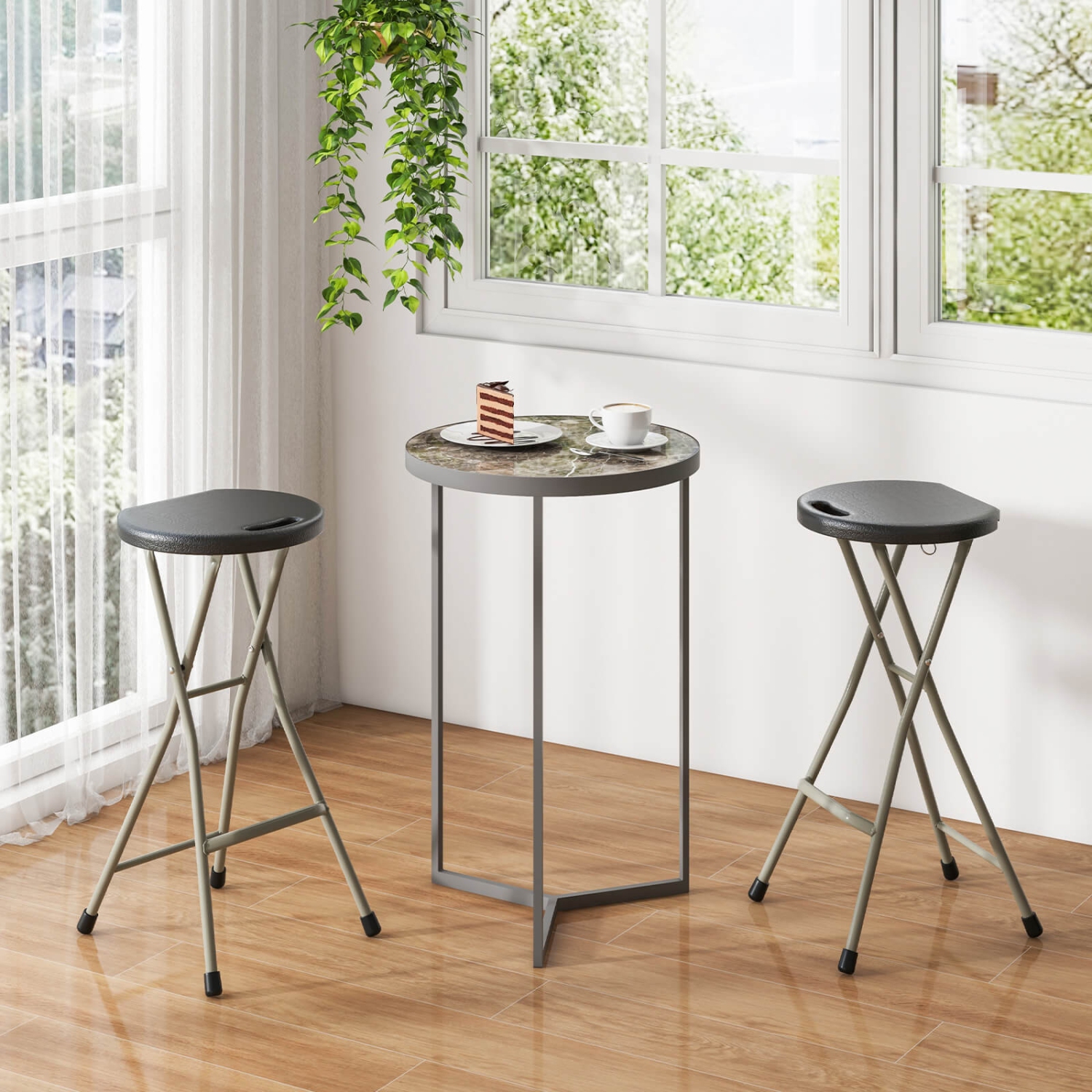 Tabouret de pêche léger et portatif 330&nbsp;lb 2 pièces de Costway