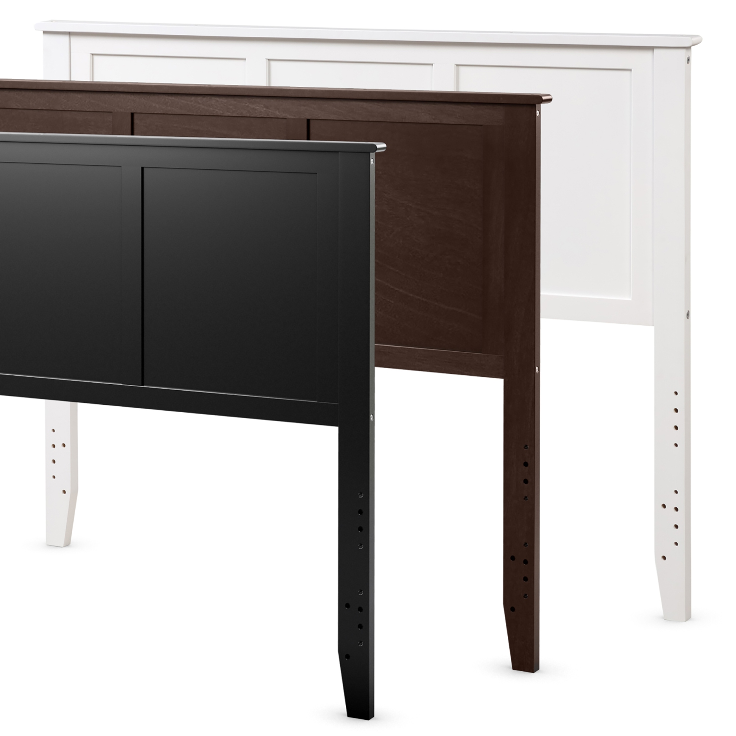 Tête de lit en bois de Costway pour lit 2 places, panneau plat, trous prépercés. Réglage de la hauteur