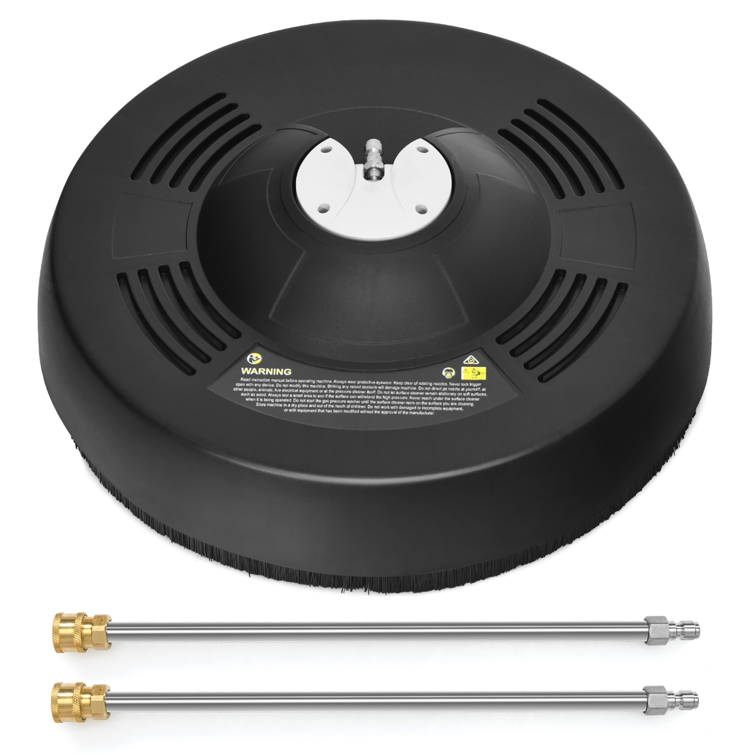 Costway 16" Pressure Washer Surface Cleaner Attachment w/ 2 Extension Wand