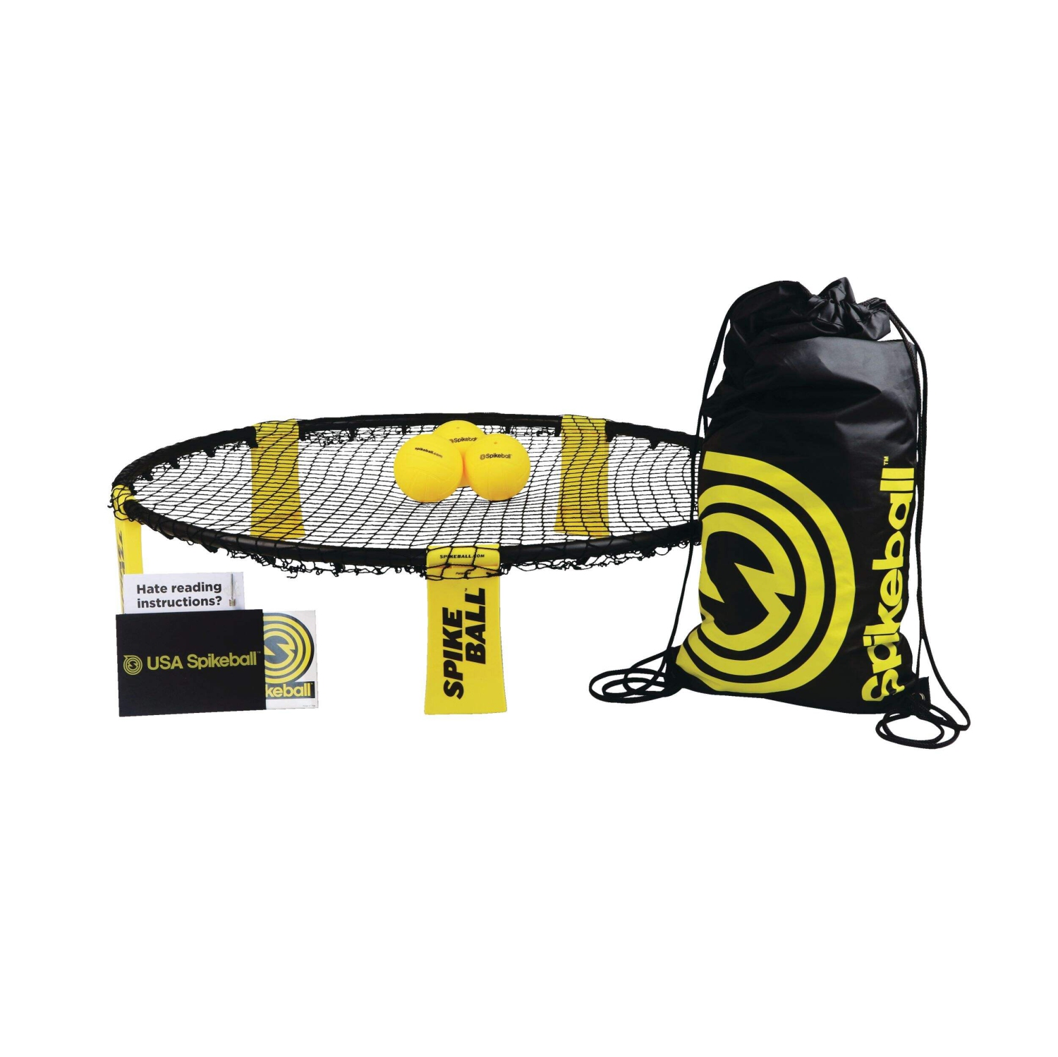 Spikeball Outdoor Portable Game Set, 4-pc, with Storage Bag, All Ages
