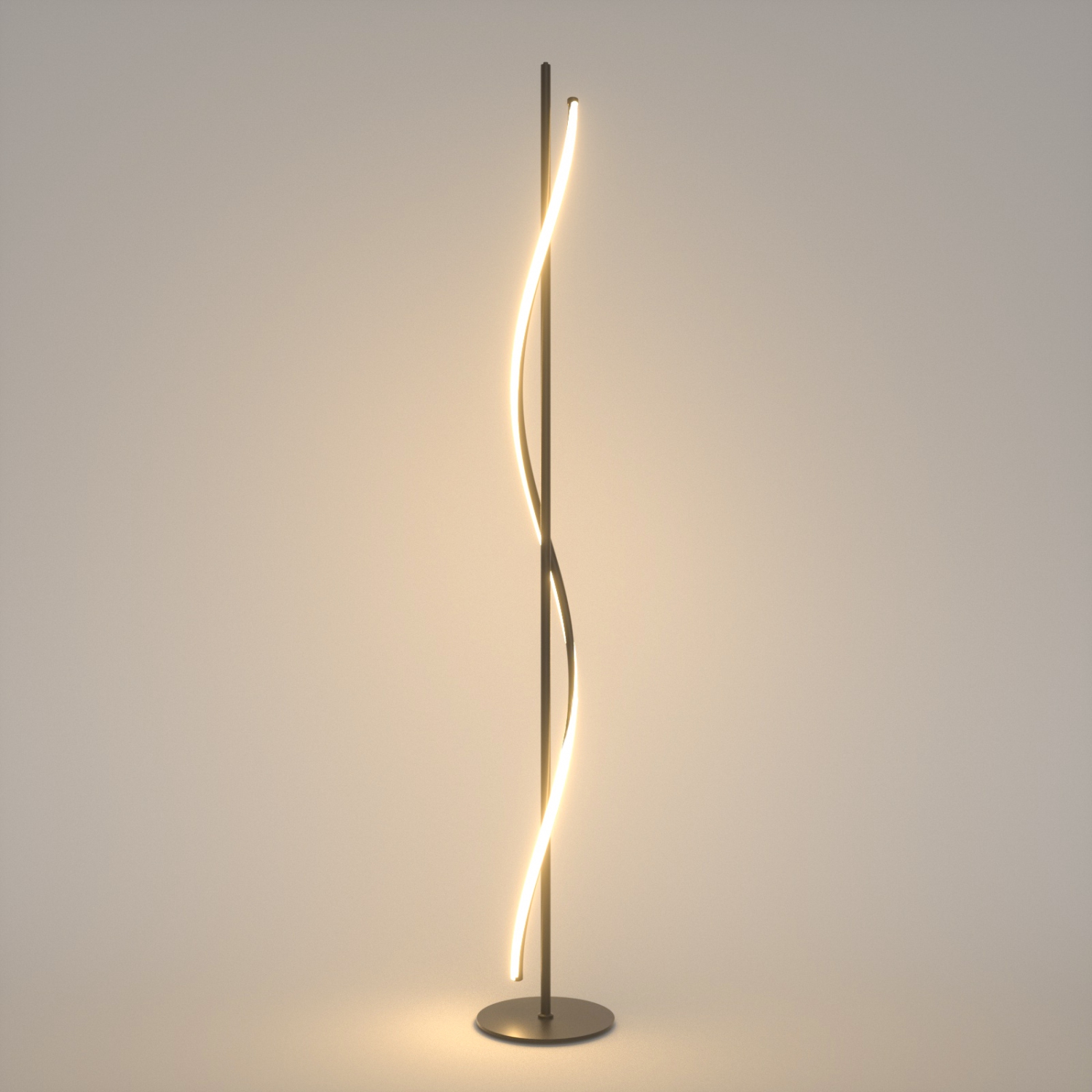 BAZZ Dante 60 po Lampadaire moderne à DEL à intensité réglable, noir mat