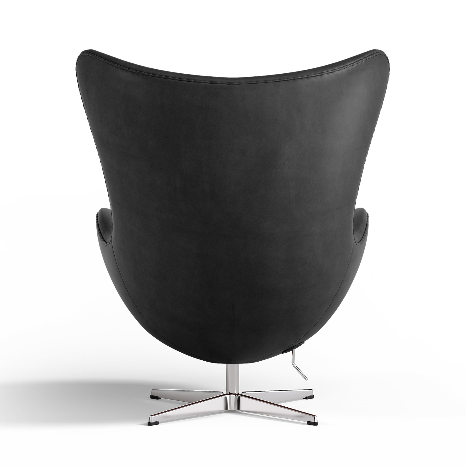 Valencia Finola Top Grain Leather Accent Chair, Black Color