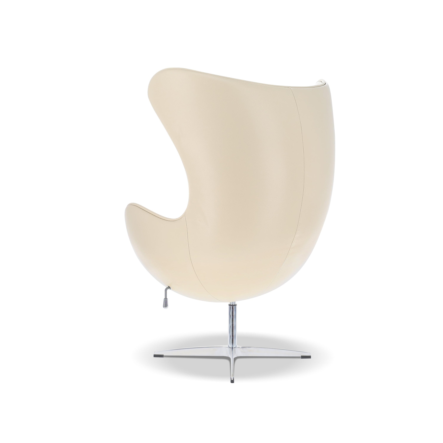 Valencia Finola Top Grain Leather Accent Chair, Cream Color