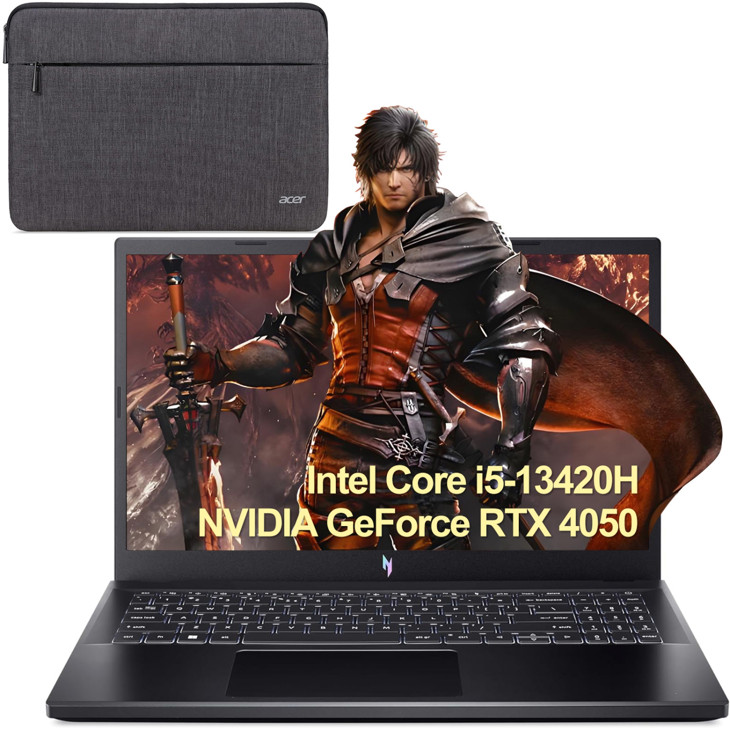 Acer Nitro V Gaming Laptop | Intel Core i5-13420H Processor | NVIDIA GeForce RTX 4050 Laptop GPU | 15.6" FHD IPS 144Hz Display | 16GB DDR5 | 512GB Gen 4 SSD | WiFi 6 | Backlit KB