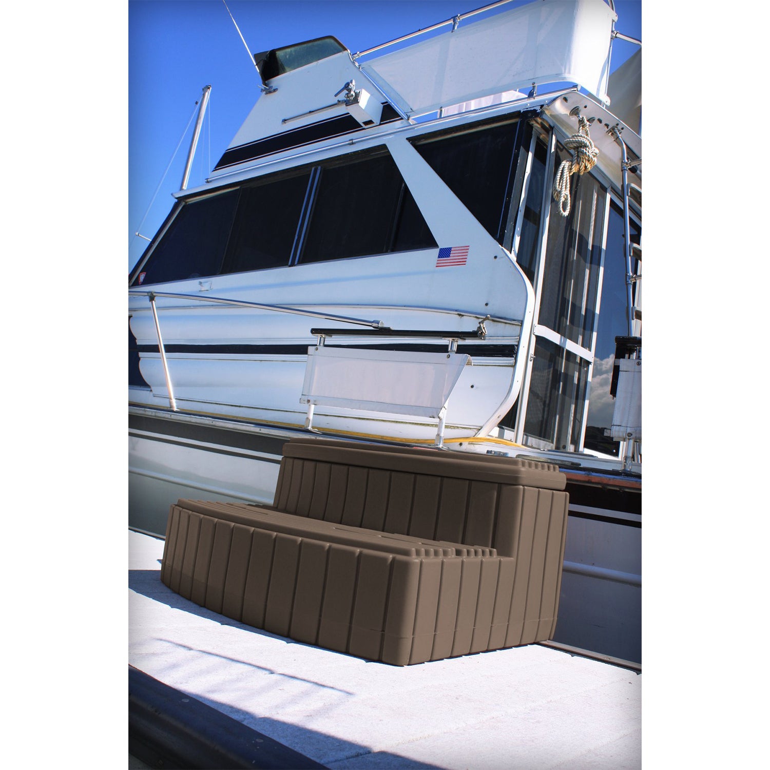 Good Ideas – marchepied en plastique léger pour l’extérieur et l’intérieur Stora Step, chêne