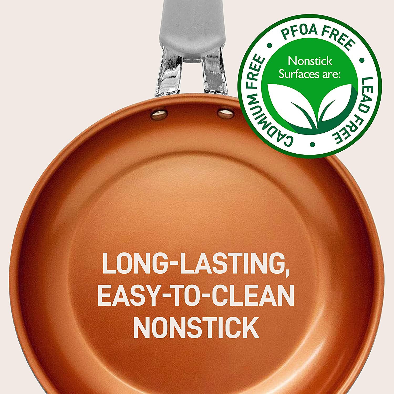 NutriChef 11 Pc Nonstick Diamond Kitchen Cookware Pot & Pan Set, Gray