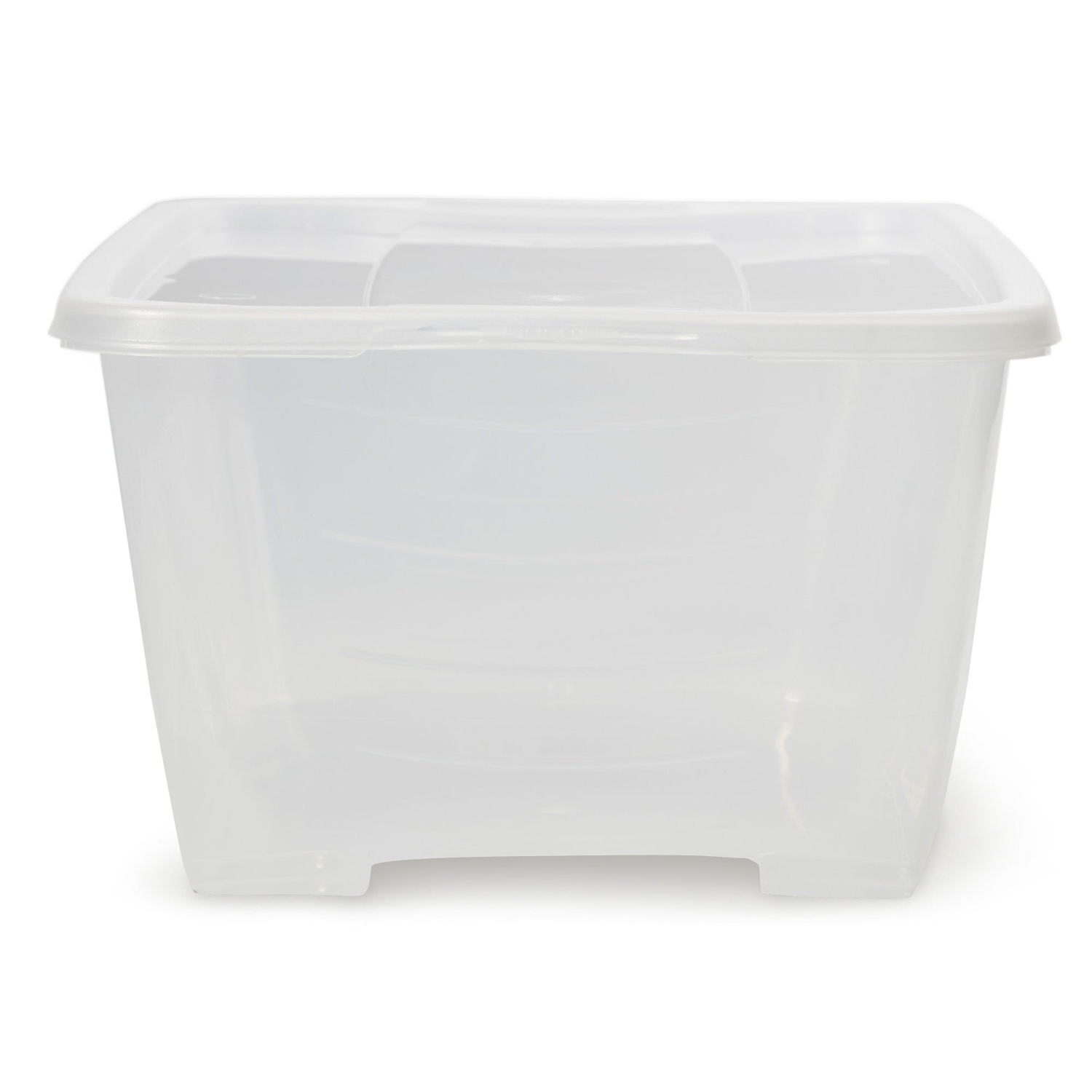 Life Story 6 Quart Rectangular Clear Plastic Lidded Storage Shoe Box, 4 Pack