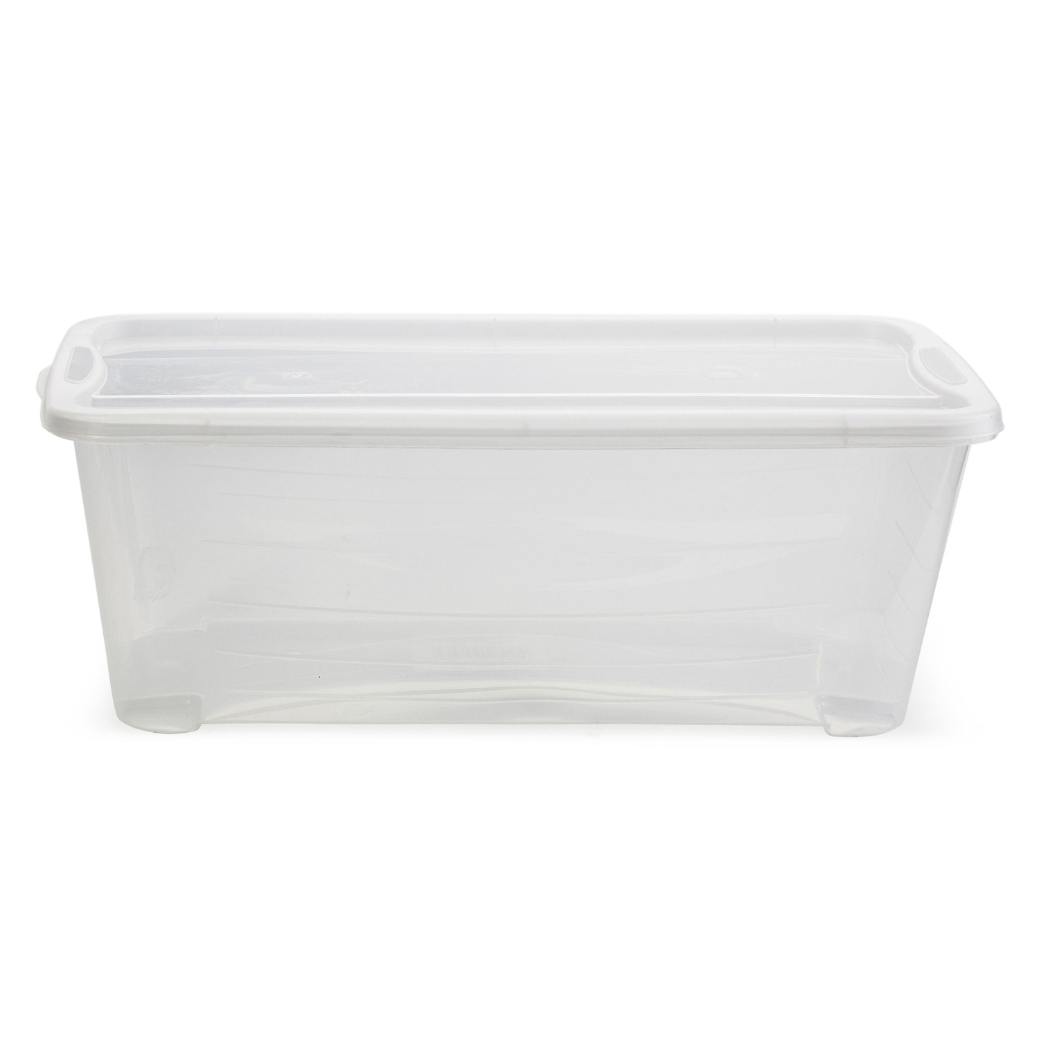 Life Story 6 Quart Rectangular Clear Plastic Lidded Storage Shoe Box, 4 Pack