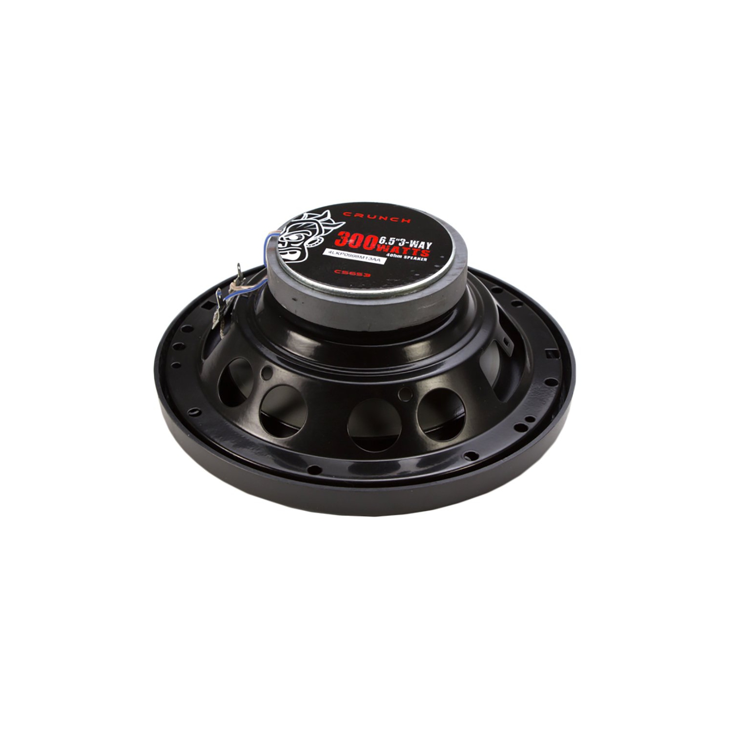 Crunch CS-653 300 Watts 6.5-Inch 3-Way 4 Ohms Steel Basket CS Speakers (4 Pack)