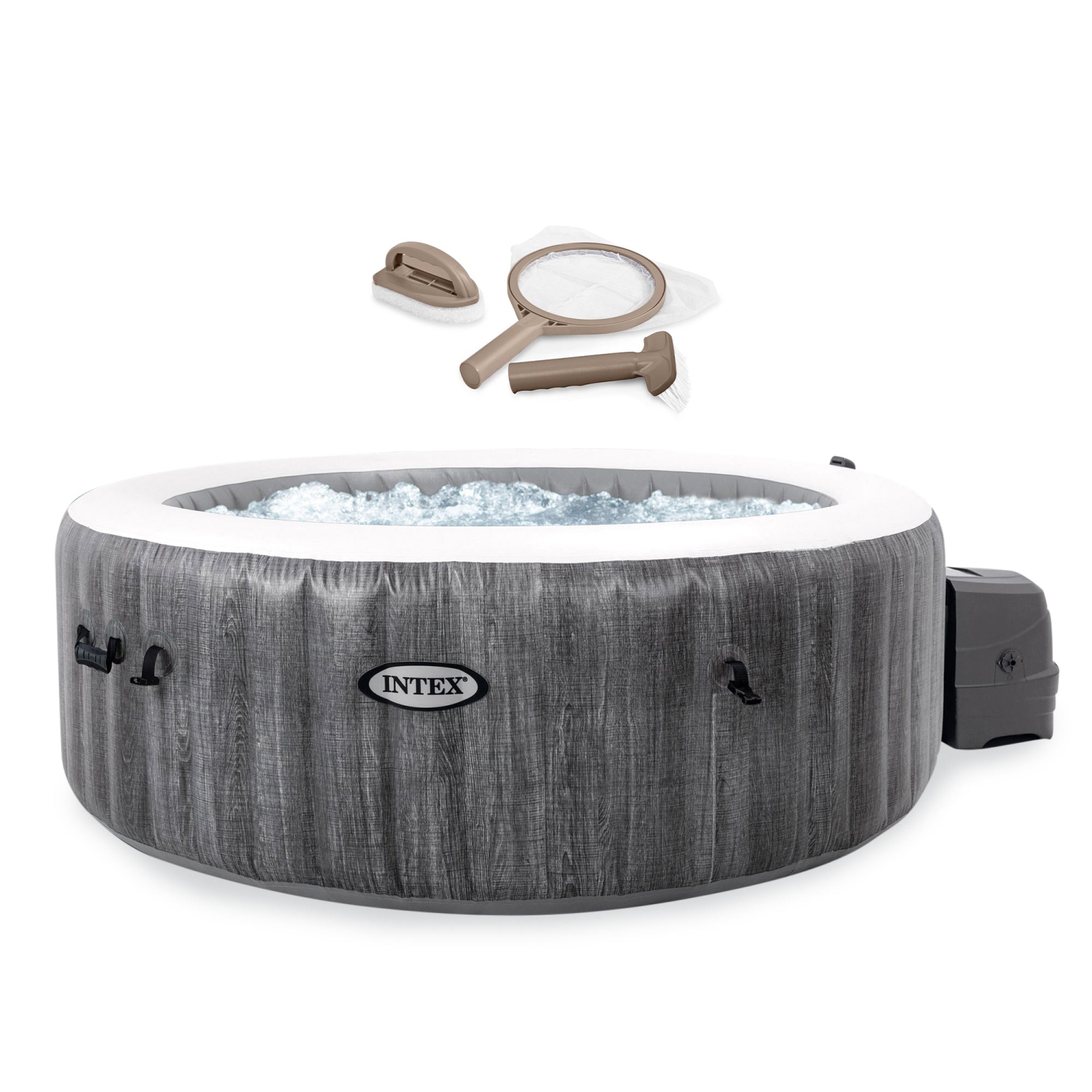 Spa gonflable à remous avec accessoires PureSpa plus Graywood d'INTEX