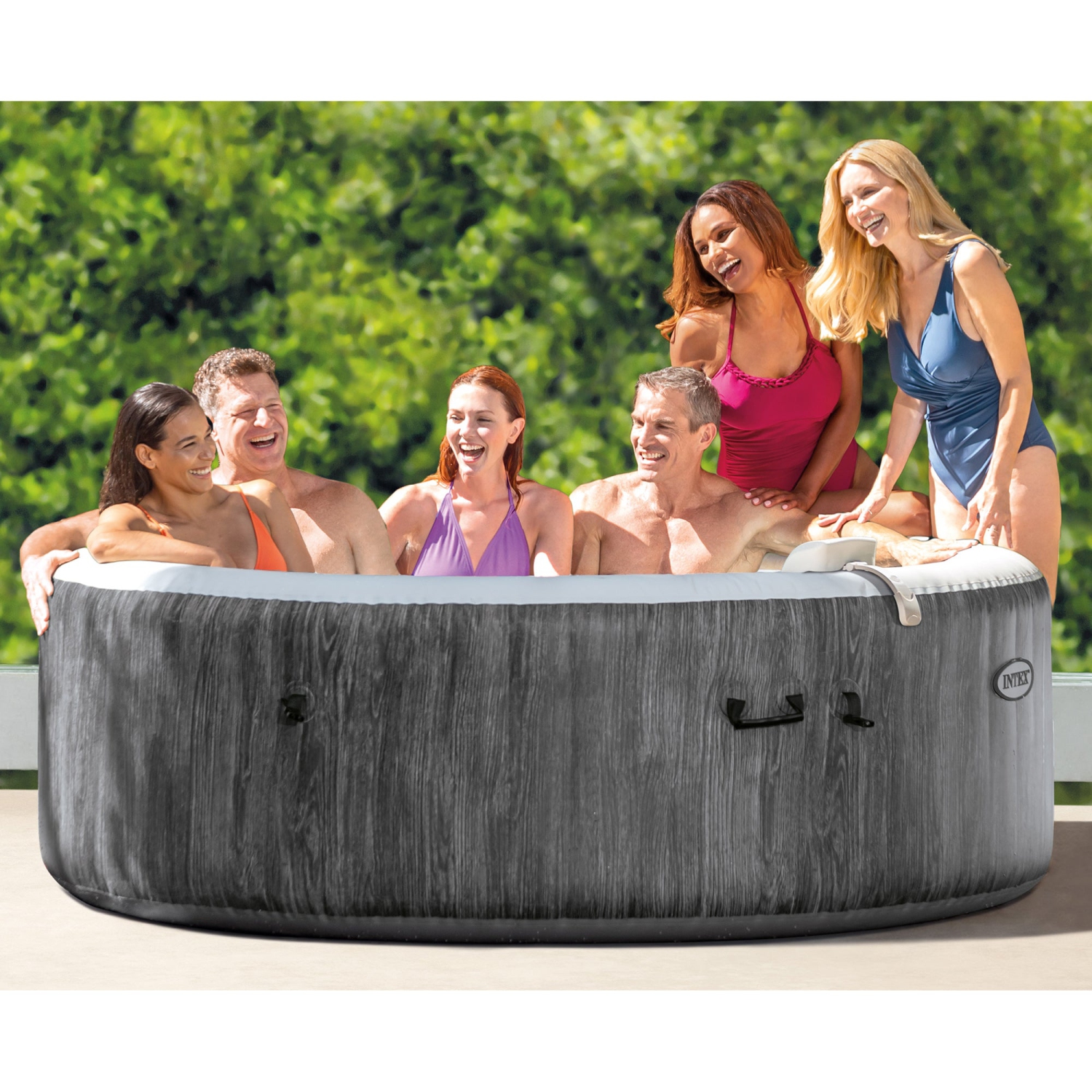 Spa gonflable à remous avec accessoires PureSpa plus Graywood d'INTEX
