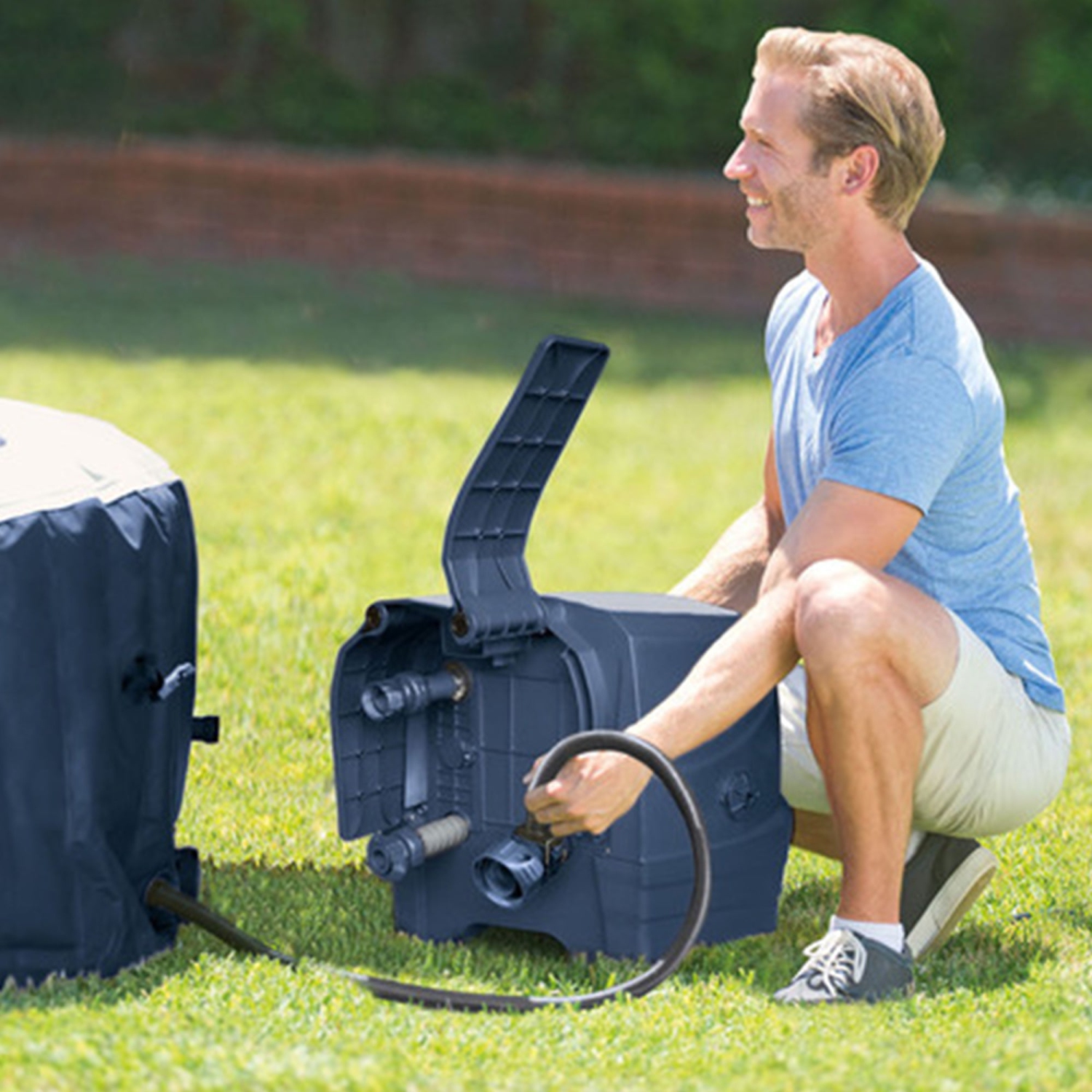 Spa gonflable portatif à remous gonflable avec trousse d'accessoires PureSpa plus d'Intex