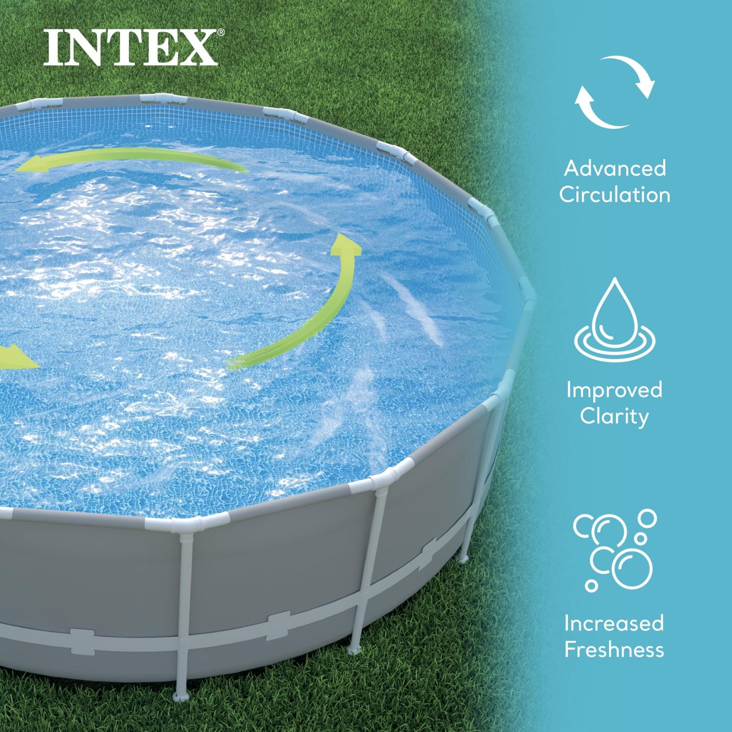 Intex 26675EG 1600 GPH Krystal système d'eau salée pour piscine et pompe à filtre de sable