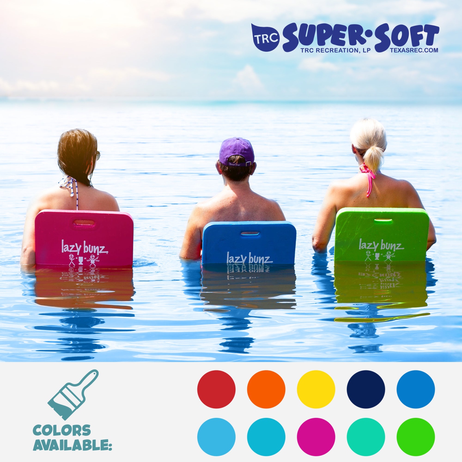 TRC Recreation Lazy Bunz – selle flottante pour piscine, bleu marine