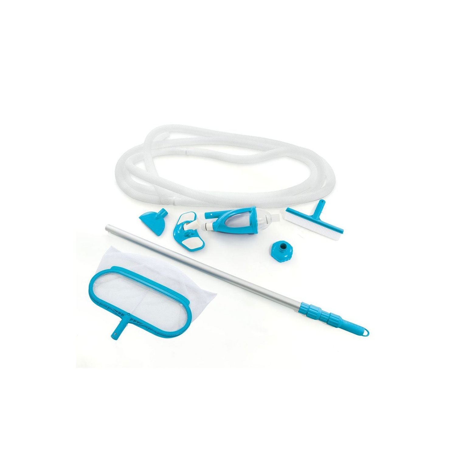 Intex 12' x 30" Metal Frame Swimming Pool w/ Filter Pump & Pool Maintenance Kit