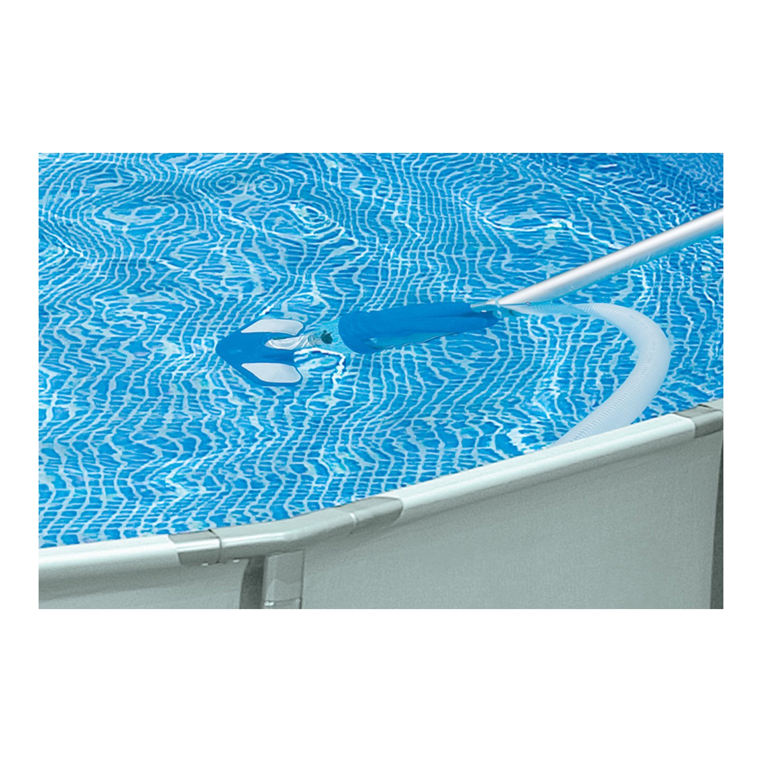 Intex 12' x 30" Metal Frame Swimming Pool w/ Filter Pump & Pool Maintenance Kit