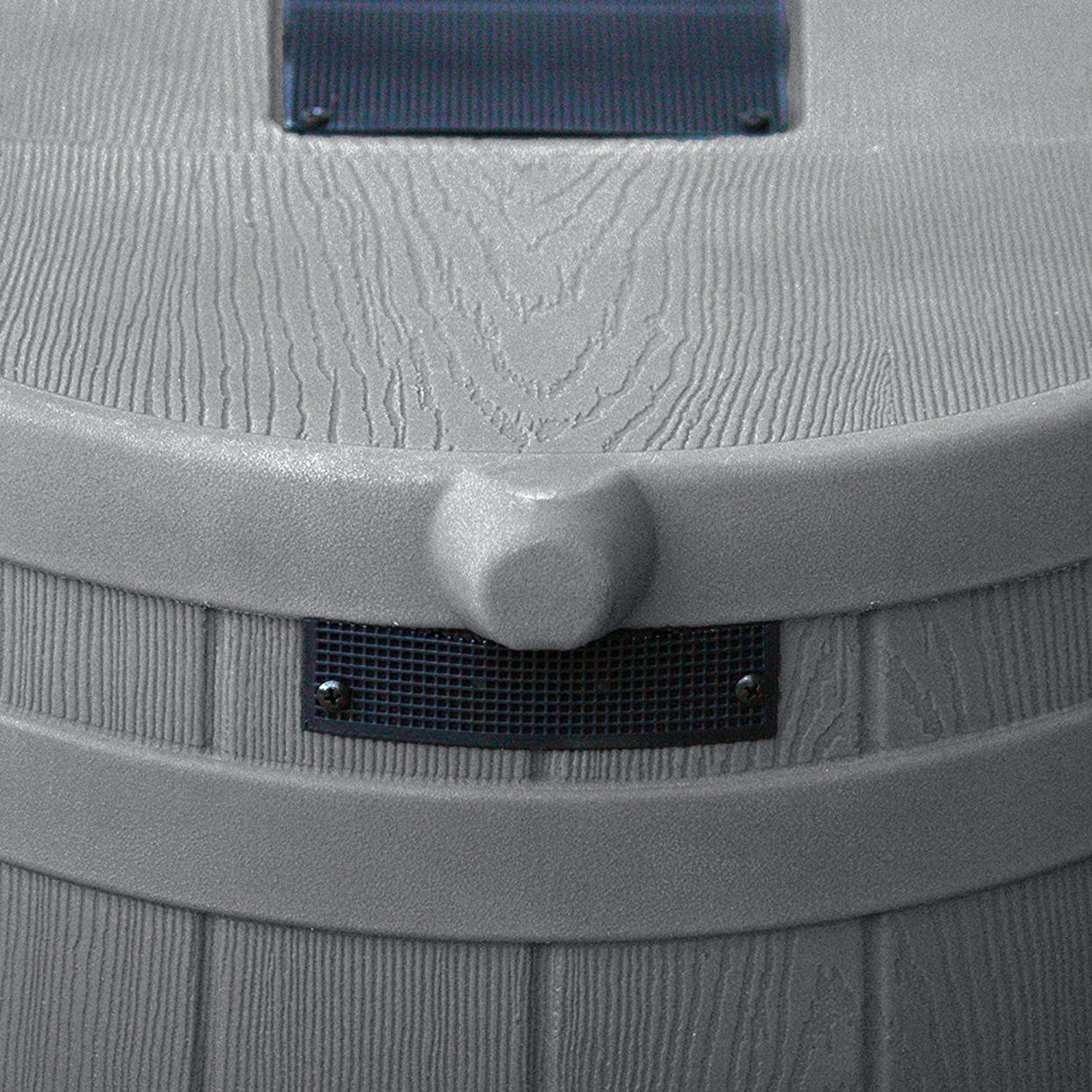 Good Ideas – collecteur d’eau pluviale en plastique de 50 gallons Rain Wizard de RW50, gris