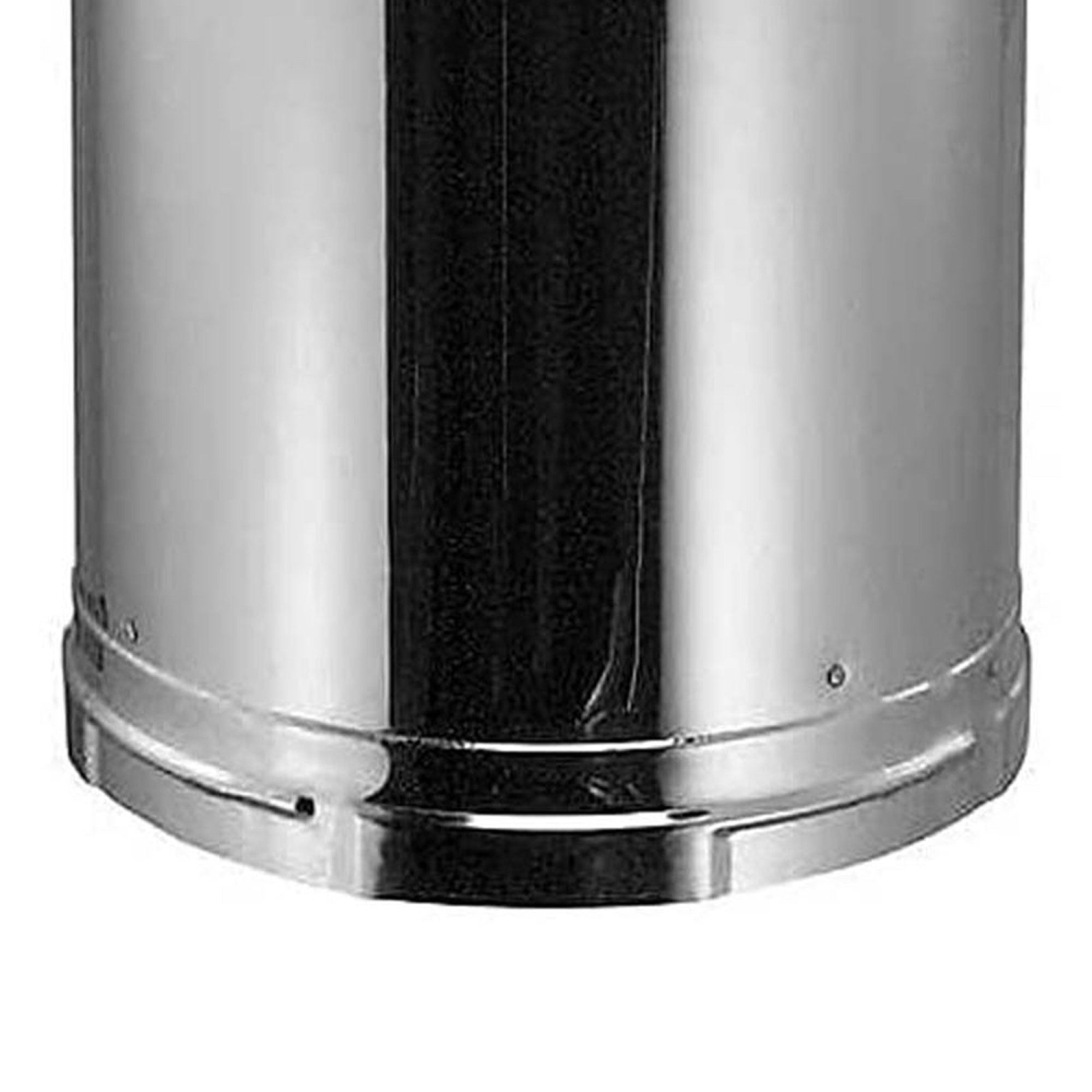 DuraVent DuraPlus 24 x 6 Inch Galvanized Steel Triple Wall Stove Pipe, Silver