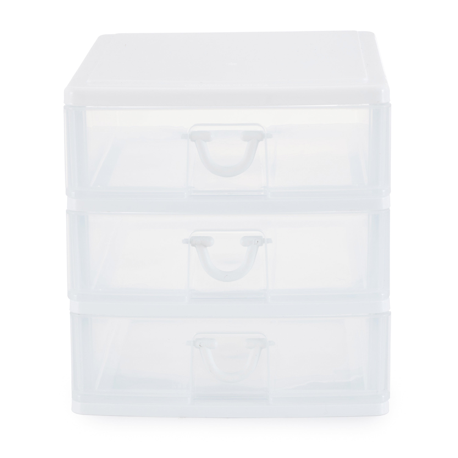 Gracious Living Deluxe 3 Drawer Storage Desktop and Countertop Organizer, White