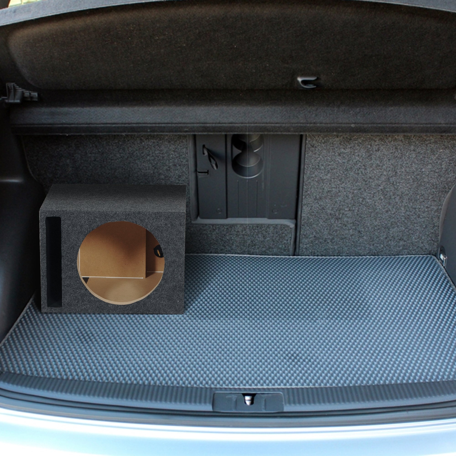 Enceinte de haut-parleur d'extrêmes graves robuste 10&nbsp;po à évent simple pour véhicule de Q Power