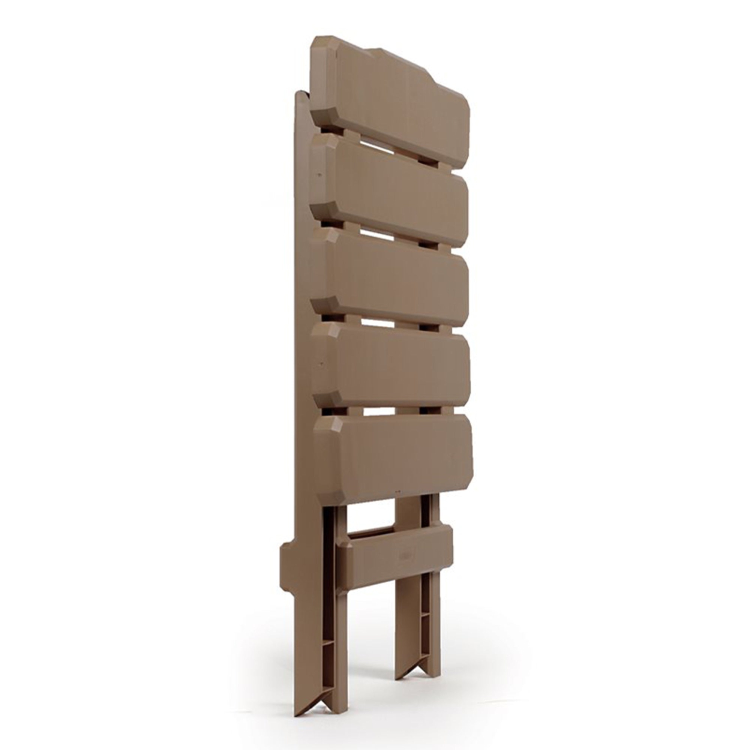 Camco – Table d’appoint pliante en plastique pour le camping Adirondack portative, taupe