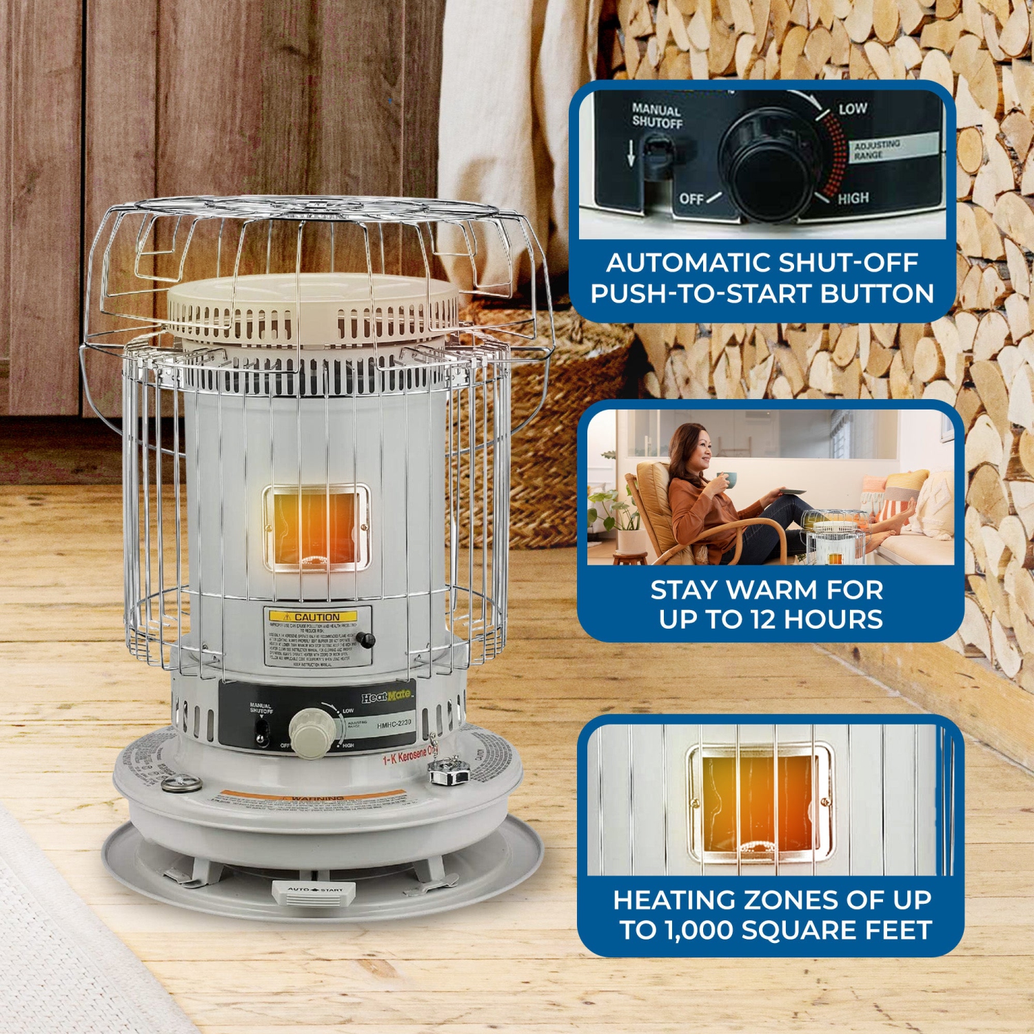 Sengoku HeatMate Indoor and Outdoor Portable Convection Kerosene Space Heater