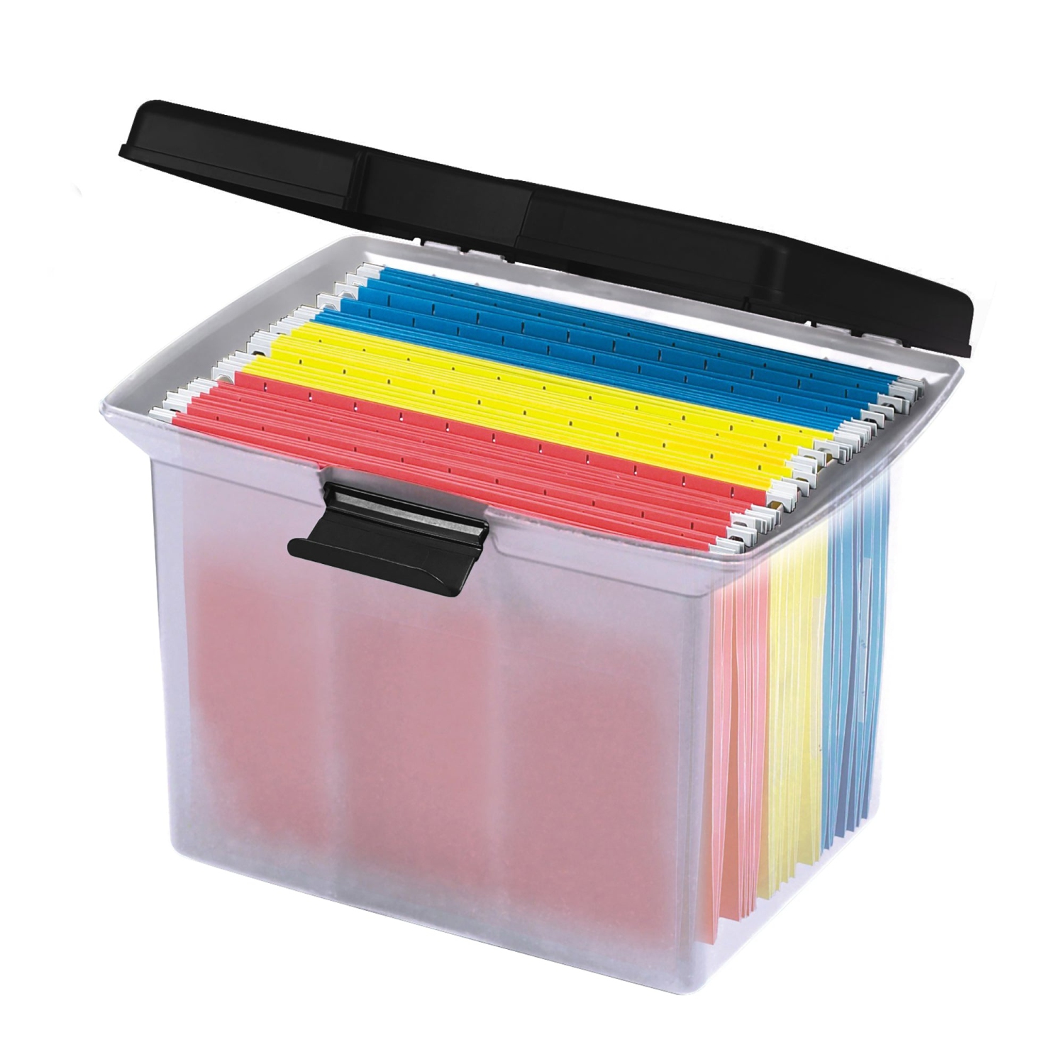 Gracious Living Stackable File Storage Caddy with Accessory Compartment
