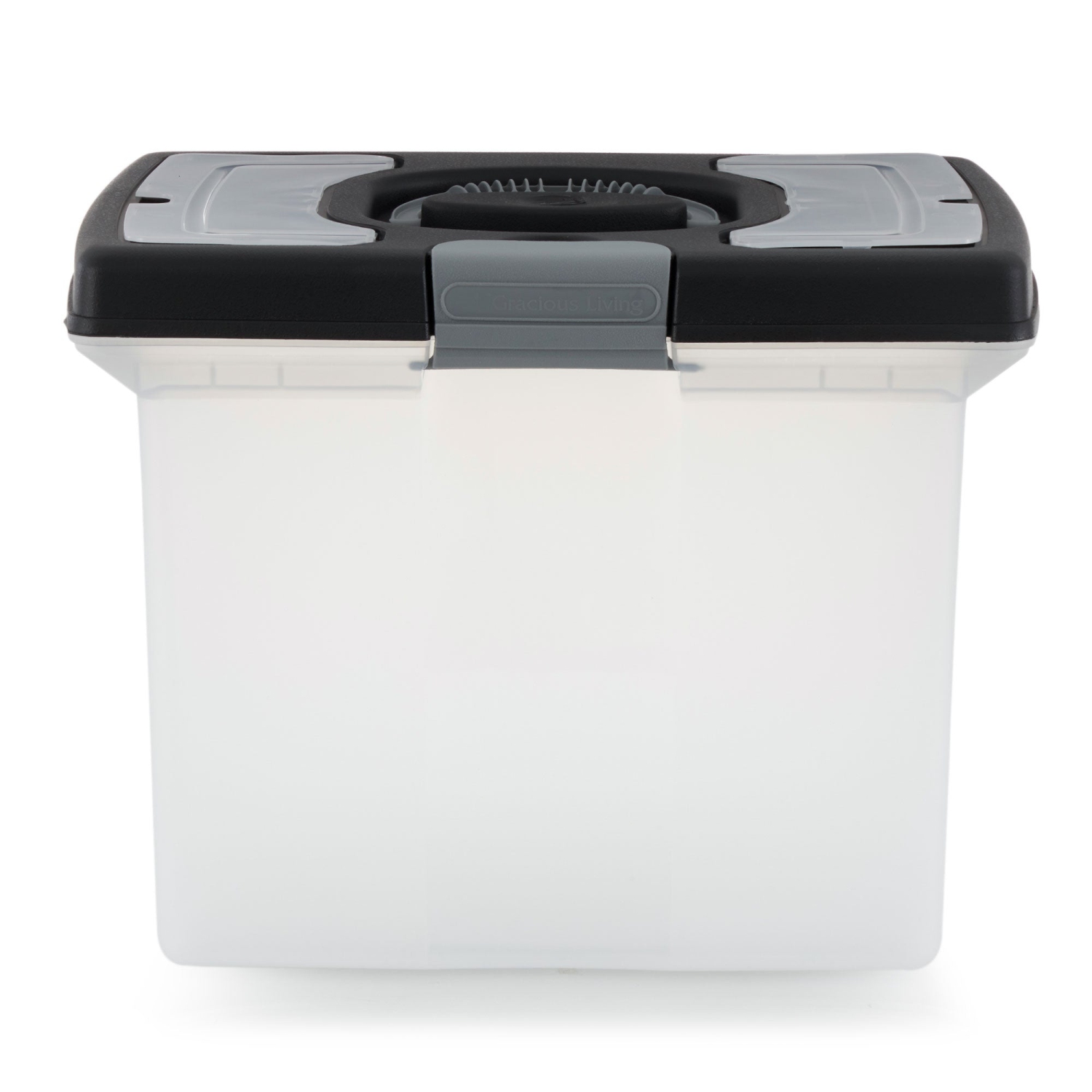 Gracious Living Stackable File Storage Caddy with Accessory Compartment