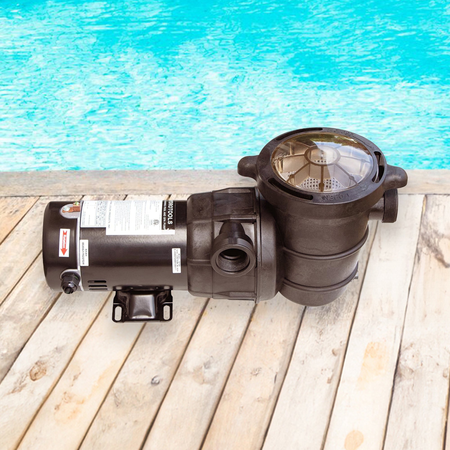 Pompe à décharge horizontale HydromTools 0,75&nbsp;HP de 3720 gal/h 3450&nbsp;tr/min de Swimline