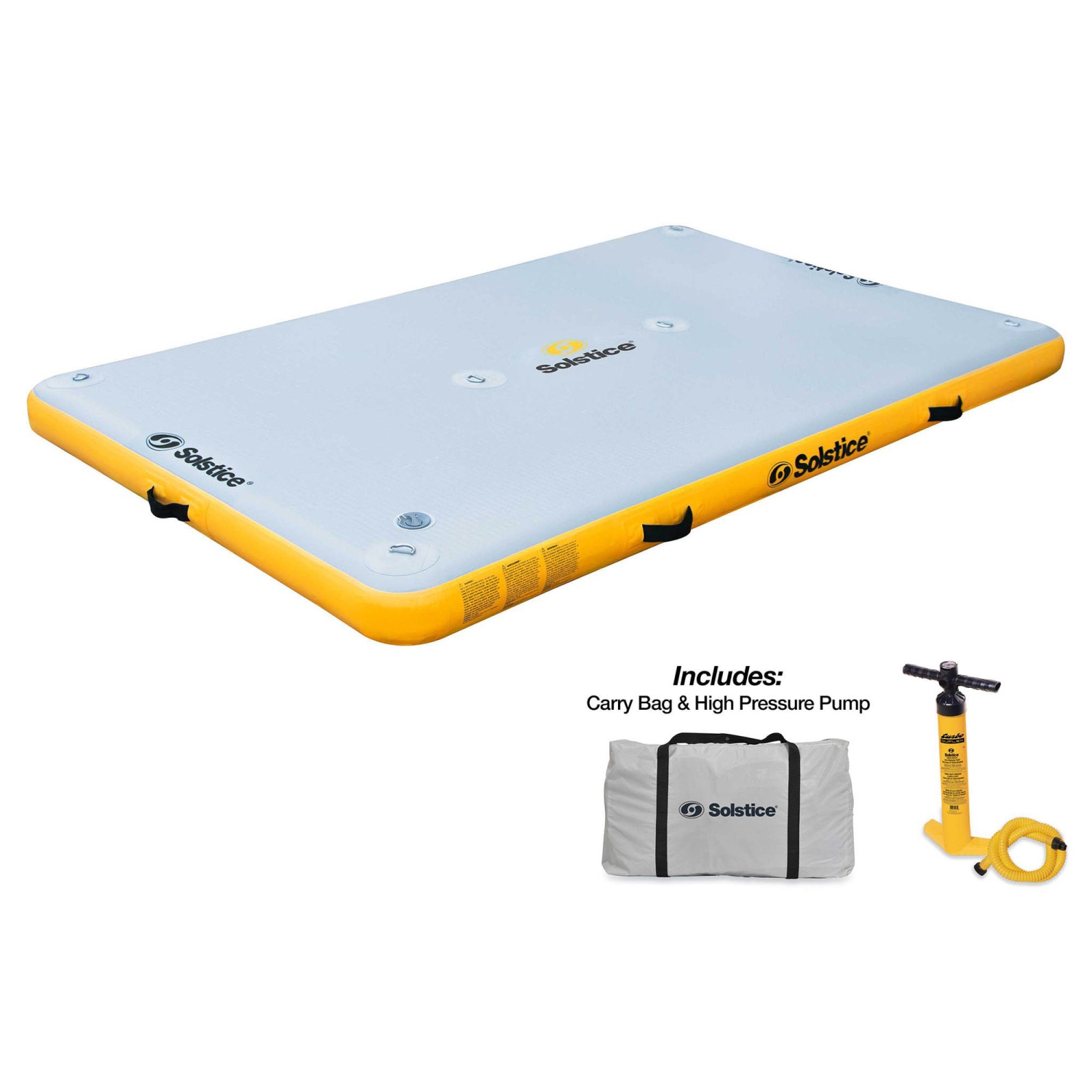 Plateforme flottante de descente de quai gonflable Solstice 8 x 5&nbsp;pi avec pompe et sac, multi