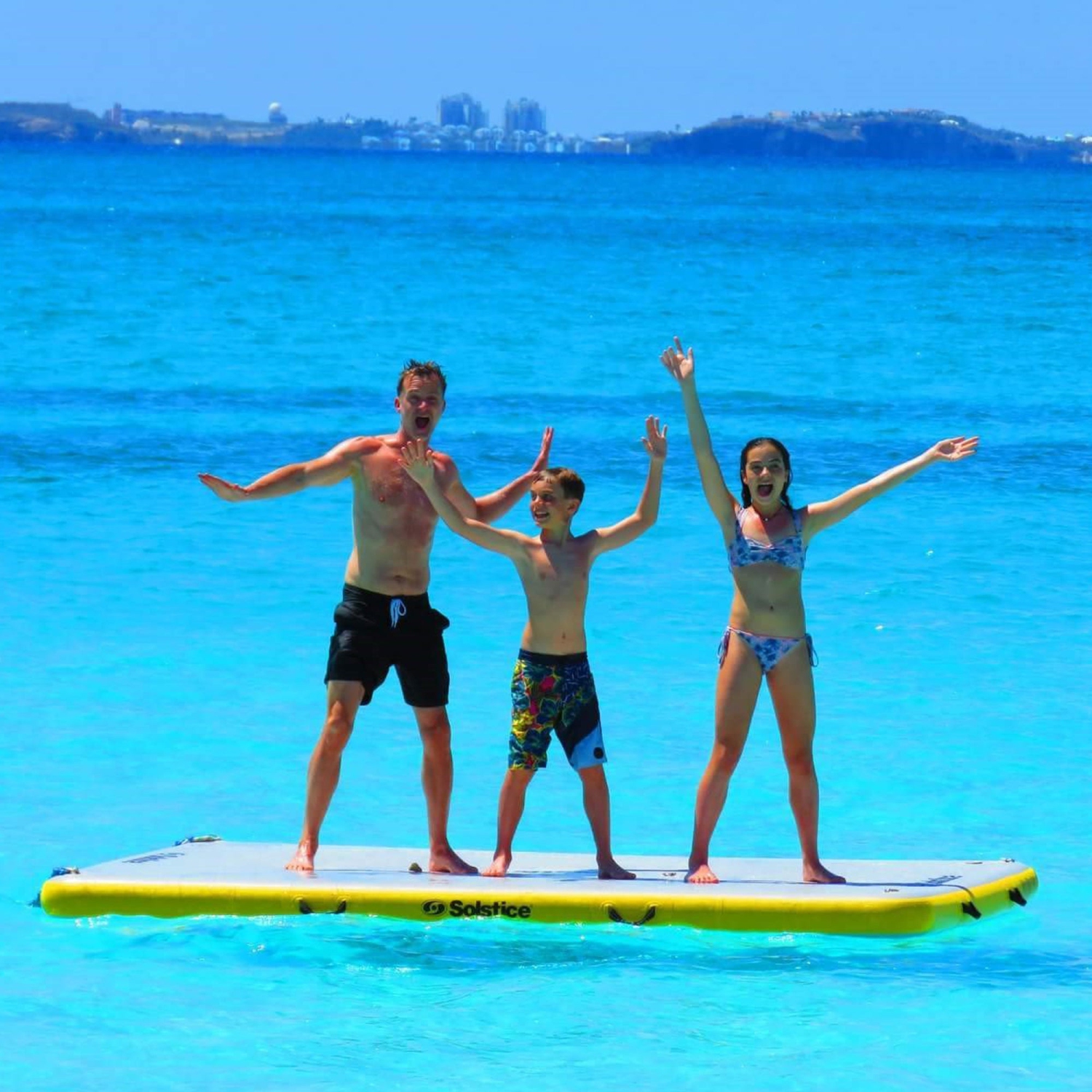 Plateforme flottante de descente de quai gonflable Solstice 8 x 5&nbsp;pi avec pompe et sac, multi