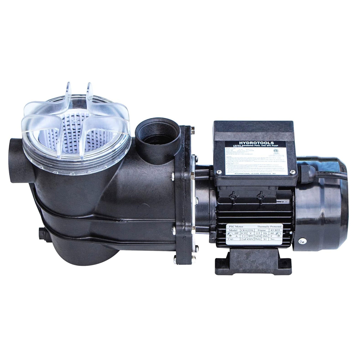 Pompe à décharge verticale HydroTools Hydro Flo 0,25&nbsp;HP de 1.980 gal/h 3.450&nbsp;tr/min de Swimline