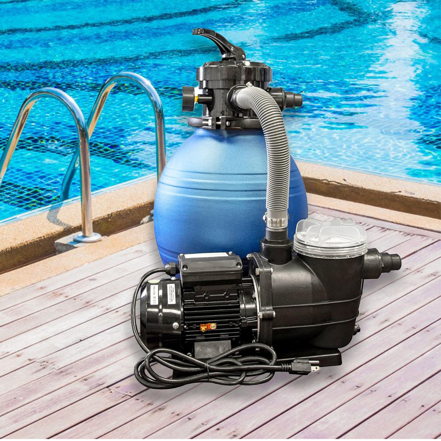 Pompe à décharge verticale HydroTools Hydro Flo 0,25&nbsp;HP de 1.980 gal/h 3.450&nbsp;tr/min de Swimline