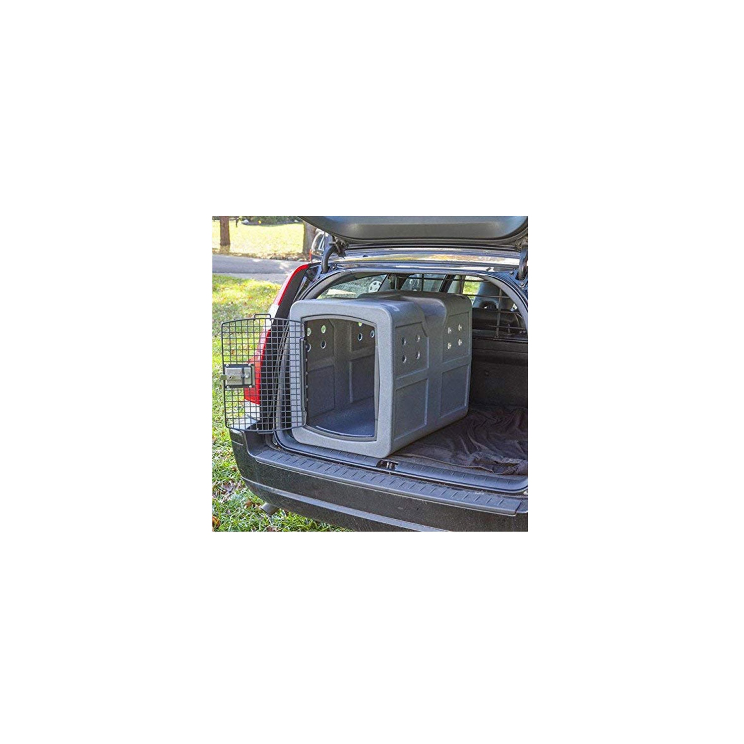 Dakota283 G3 High-Security Polyethylene Framed Door Kennel, Large, Dark Granite