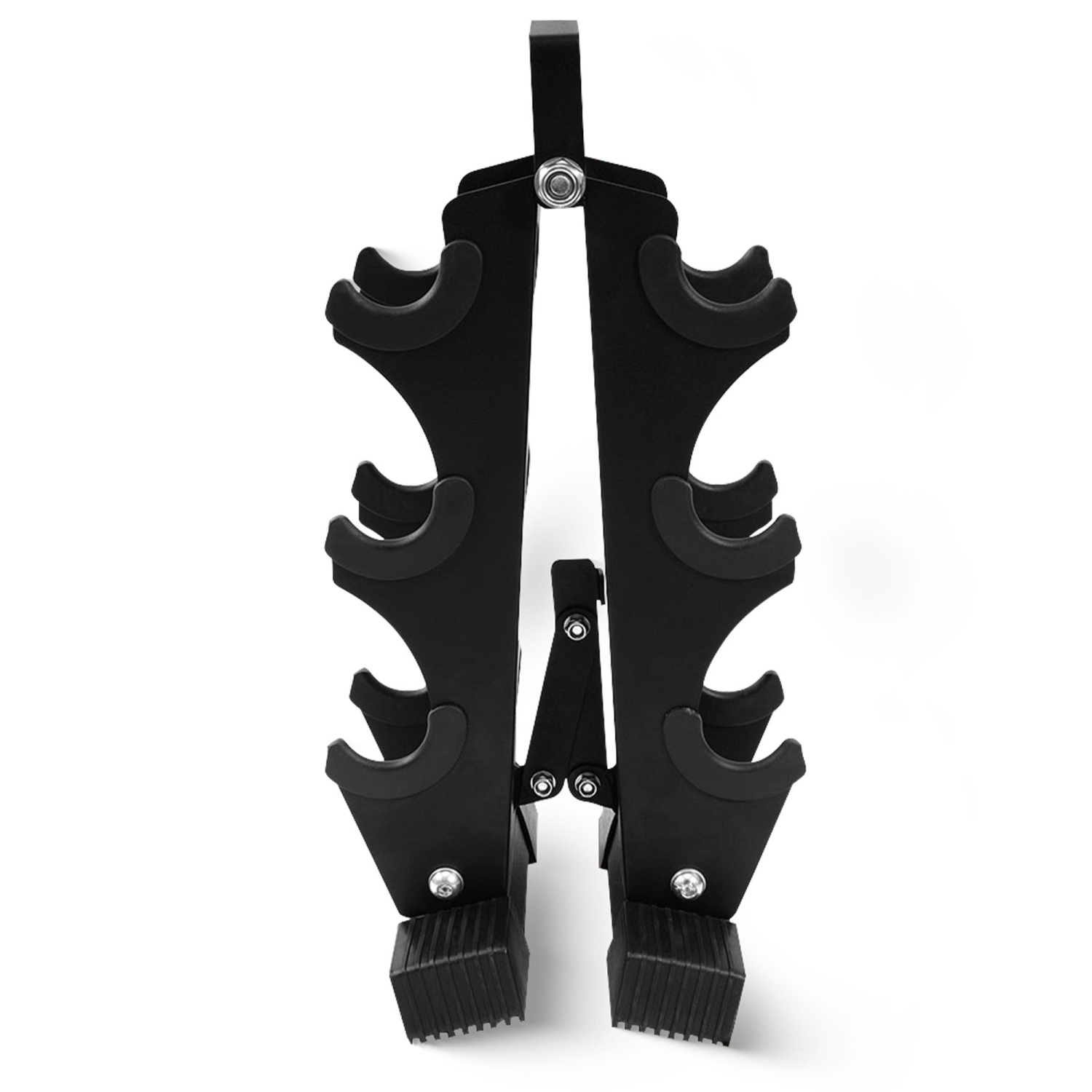 BalanceFrom Fitness – Ensemble d’haltères recouverts de néoprène de 5, 8 et 12 lb avec support