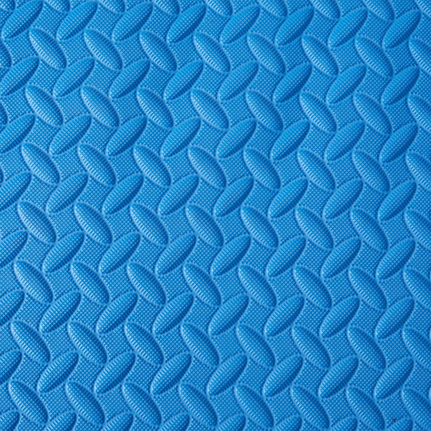 BalanceFrom – Tapis d’exercice en mousse EVA emboîtable de 96 pi2, bleu