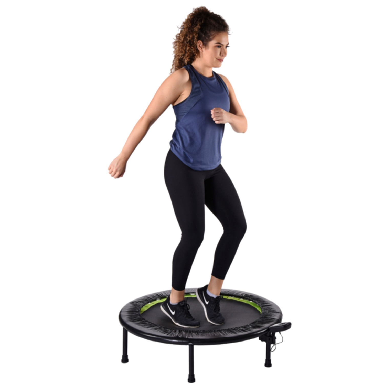 Trampoline d'entraînement pliable rond de 36 po avec moniteur d'entraînement de Stamina Products