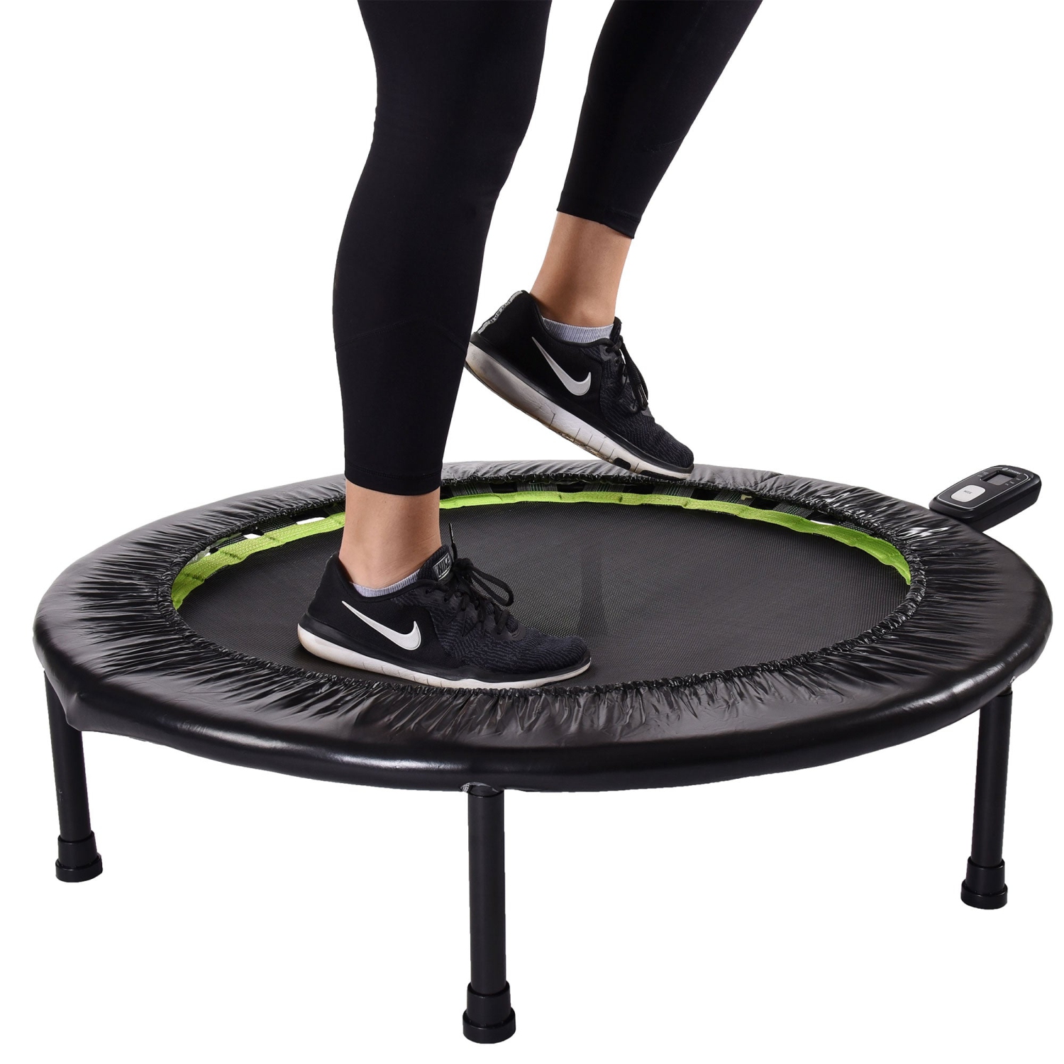 Trampoline d'entraînement pliable rond de 36 po avec moniteur d'entraînement de Stamina Products